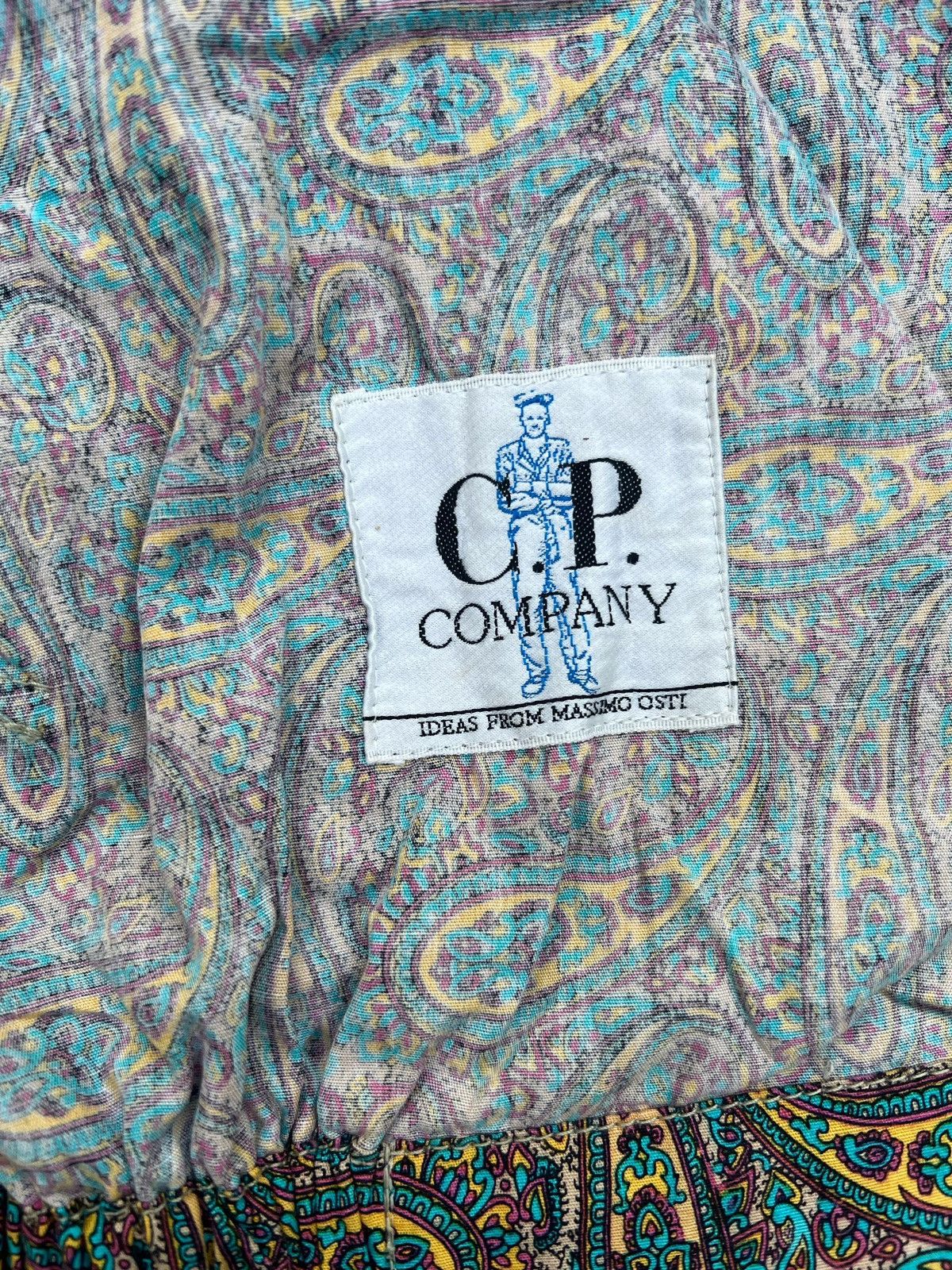 C.P. Company × Massimo Osti × Vintage Vtg🔥80’s Cp Company Persian/Paisley Printed Buttoned Jacket Size US M / EU 48-50 / 2 - 18 Thumbnail