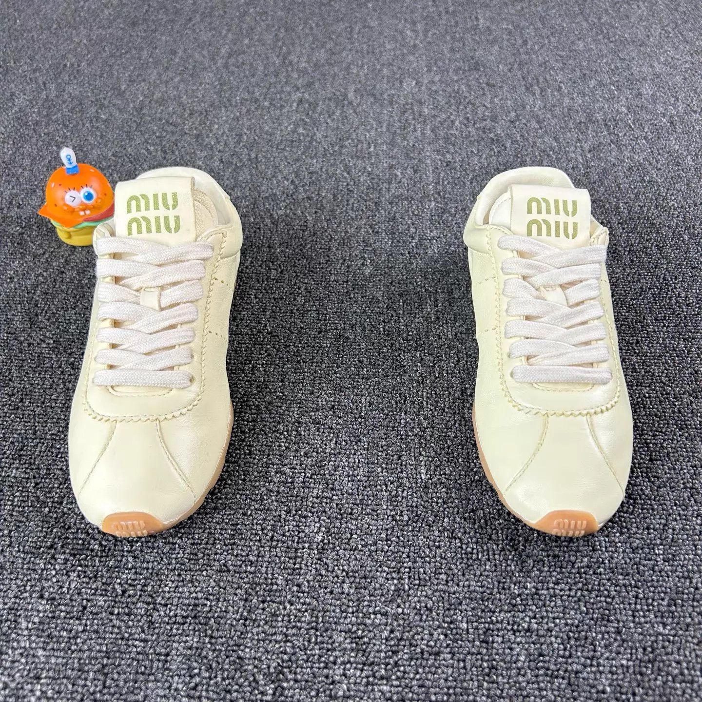 Miu Miu MIU MIU Beige German Trainer 36 Worn 1x Size US 5.5 / IT 35.5 - 2 Thumbnail