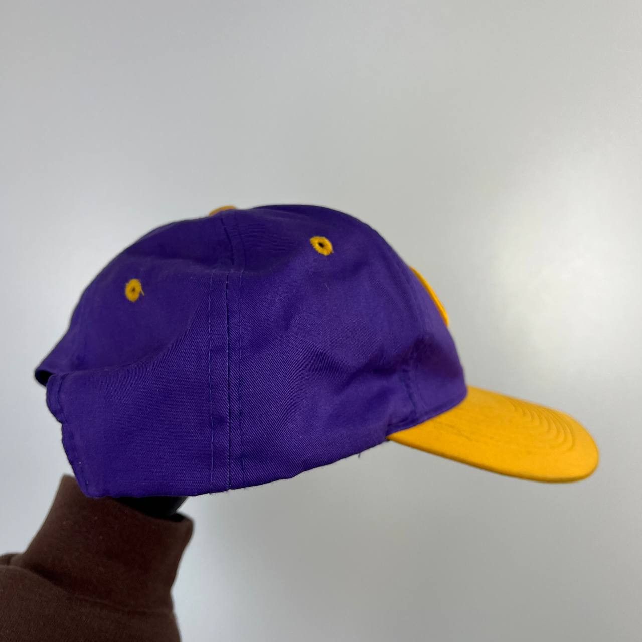NBA Vintage Los Angeles Lakers NBA Snapback Cap Purple Yellow Size ONE SIZE - 3 Thumbnail