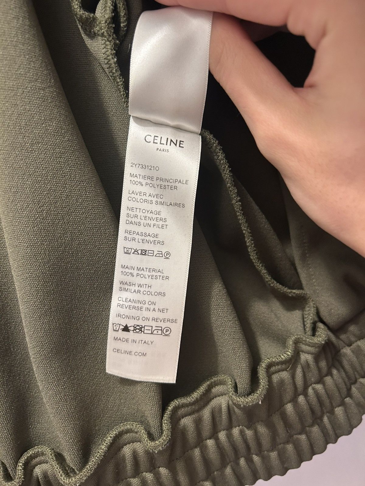 Celine Celine khaki track top Size US XS / EU 42 / 0 - 6 Thumbnail