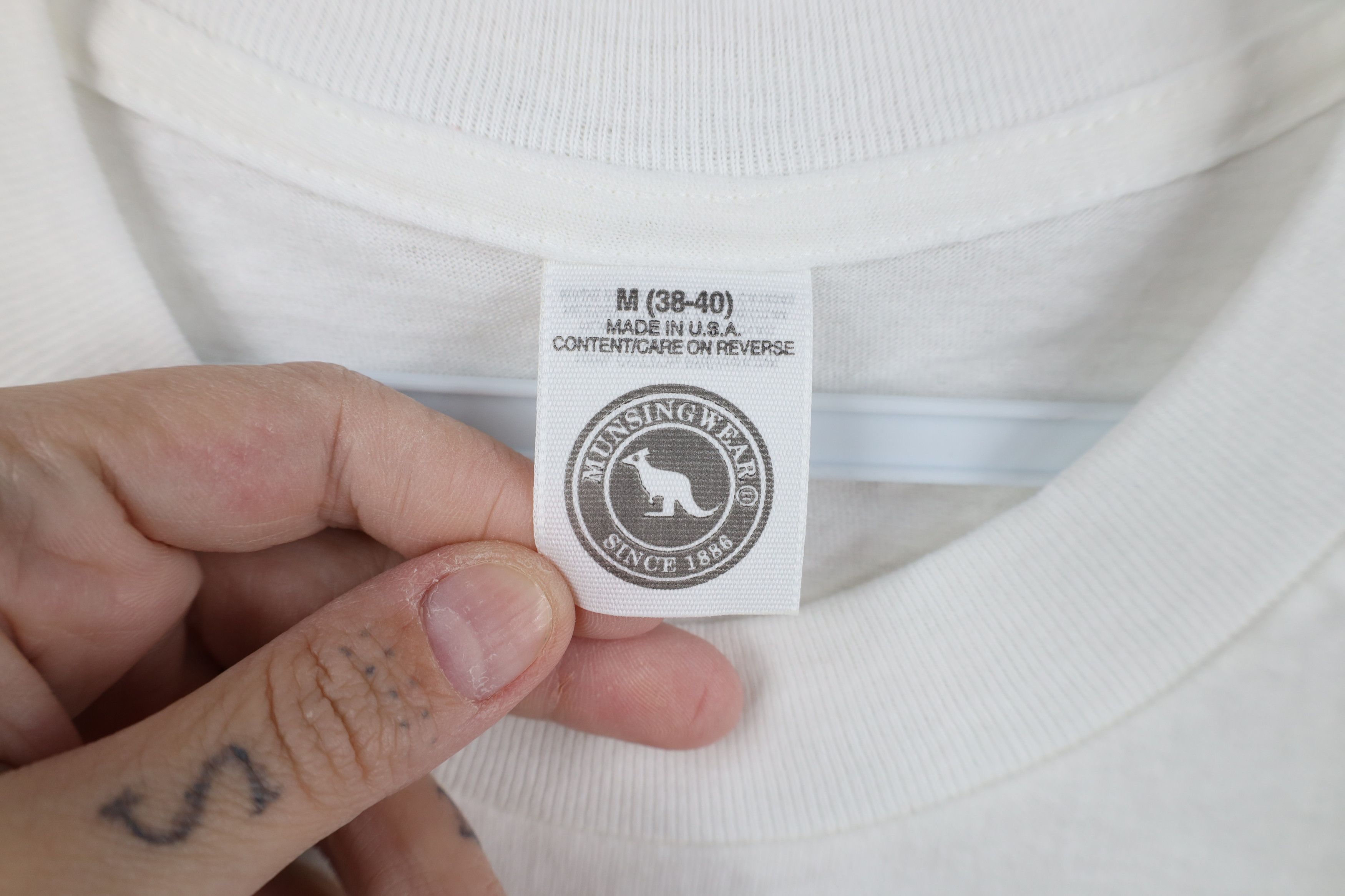 Vintage Deadstock Vintage 90s Streetwear Cotton T-Shirt White USA Size US M / EU 48-50 / 2 - 5 Thumbnail