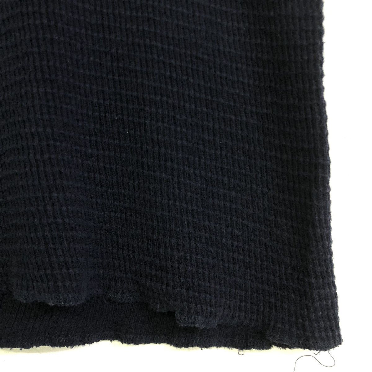 45rpm × Japanese Brand 45 RPM Dark Indigo Waffle Polo Shirt Size XS / US 0-2 / IT 36-38 - 5 Thumbnail