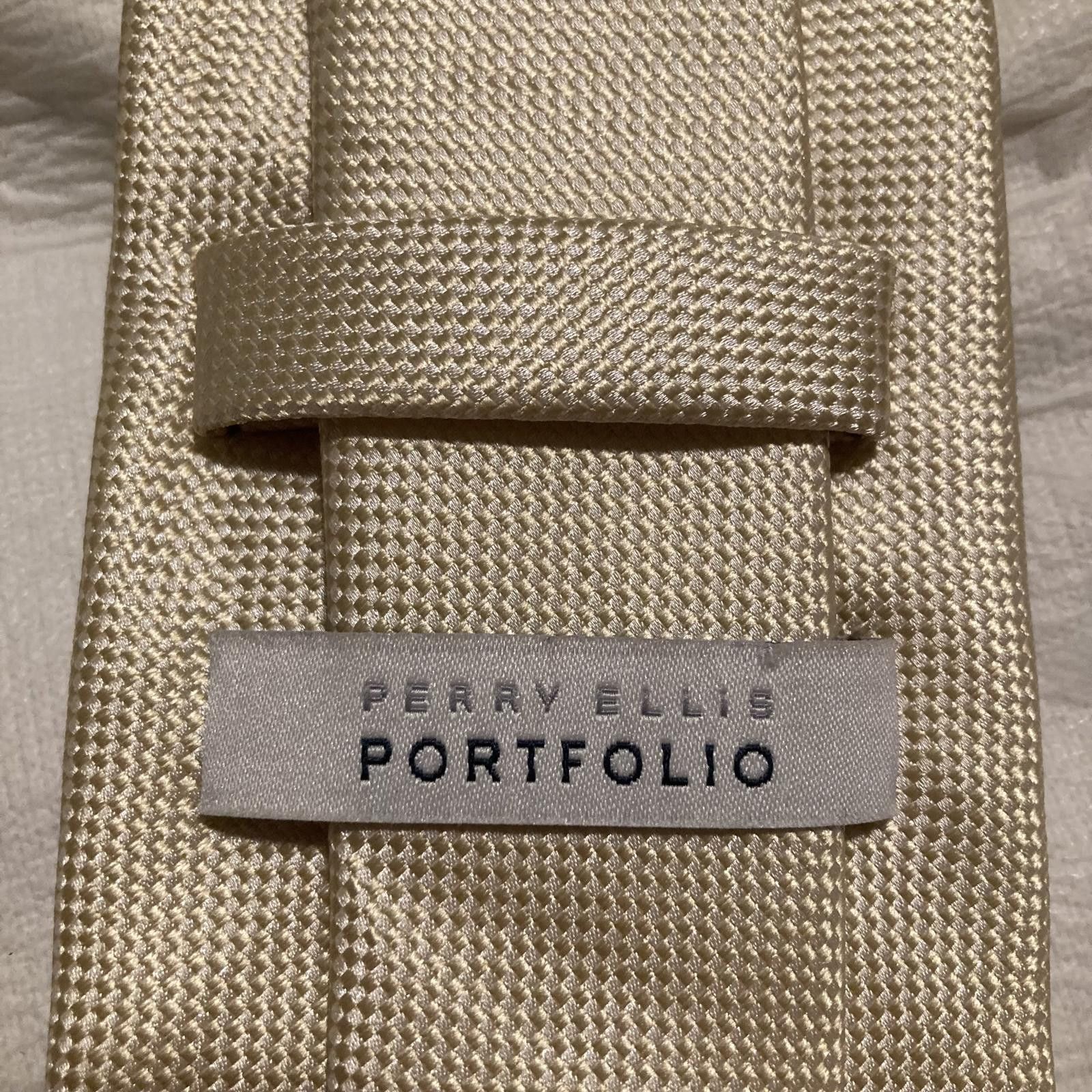 Perry Ellis NWOT Perry Ellis Portfolio Beige Tie Size ONE SIZE - 3 Thumbnail