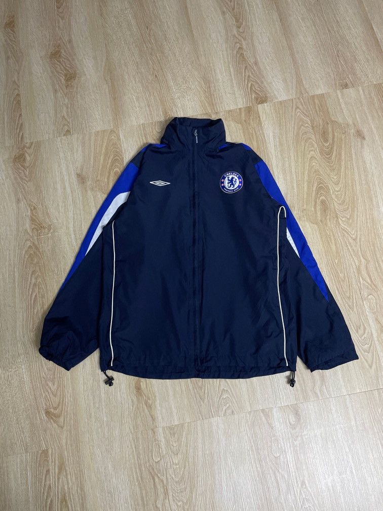 Vintage Vintage umbro chelsea club tracktop hooded Size US M / EU 48-50 / 2 - 1 Thumbnail