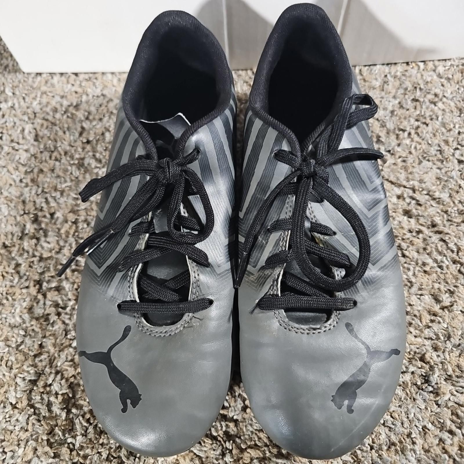 Puma Puma Soccer Cleats US 6.5 UK 5.5 106704-03 Gray Black Size ONE SIZE - 4 Thumbnail