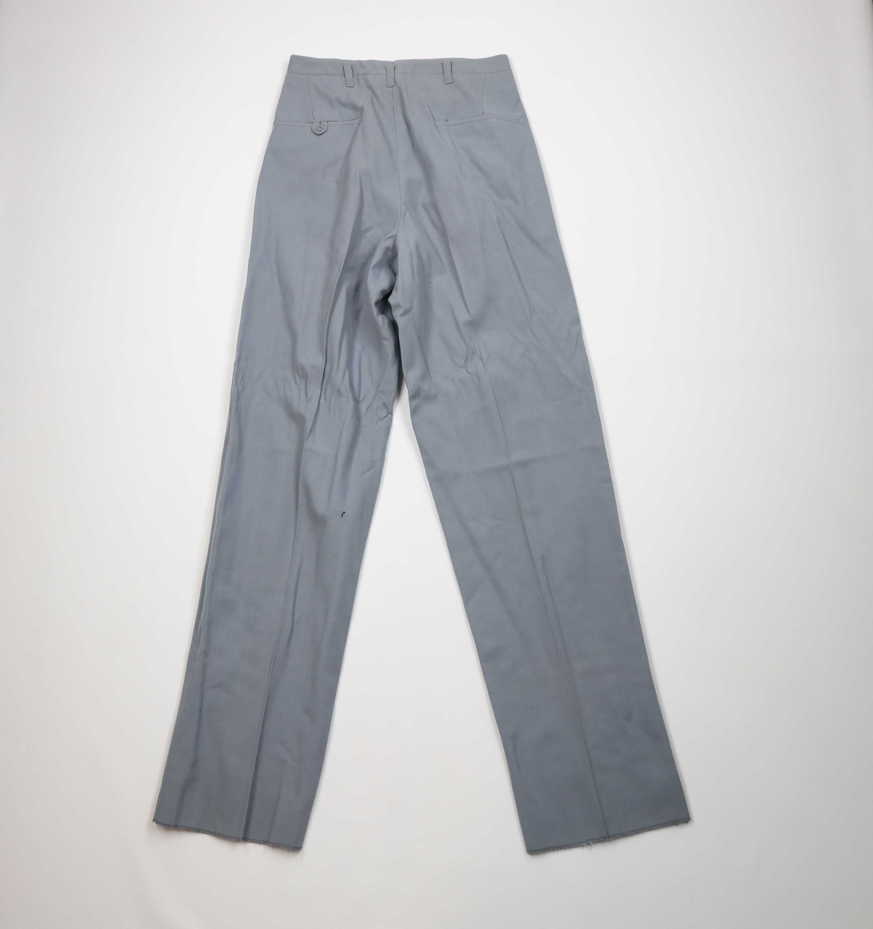 Vintage Deadstock Vintage 50s Wide Leg Bell Bottoms Pants Gray Size US 30 / EU 46 - 10 Thumbnail