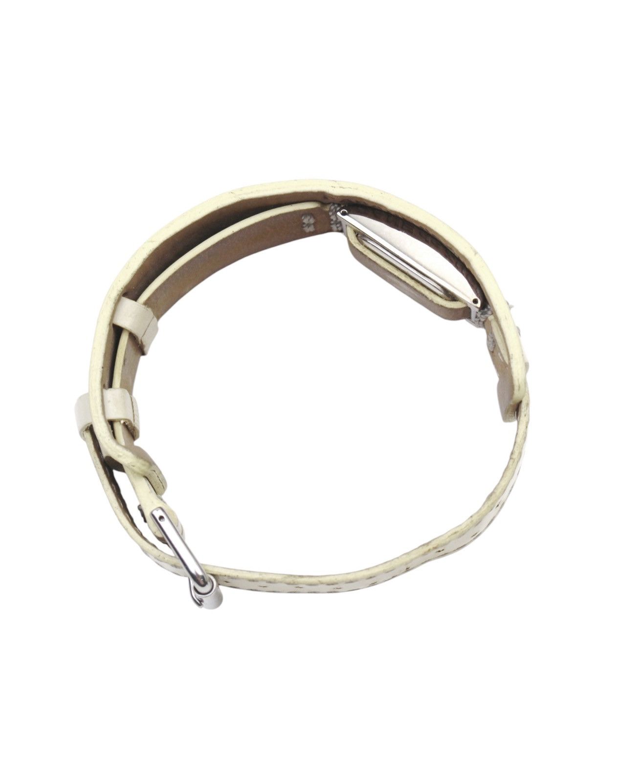 Issey Miyake × Seiko 2000S CABANE DE ZUCCA SEIKO MILK LEATHER CUFF WATCH Size ONE SIZE - 4 Thumbnail