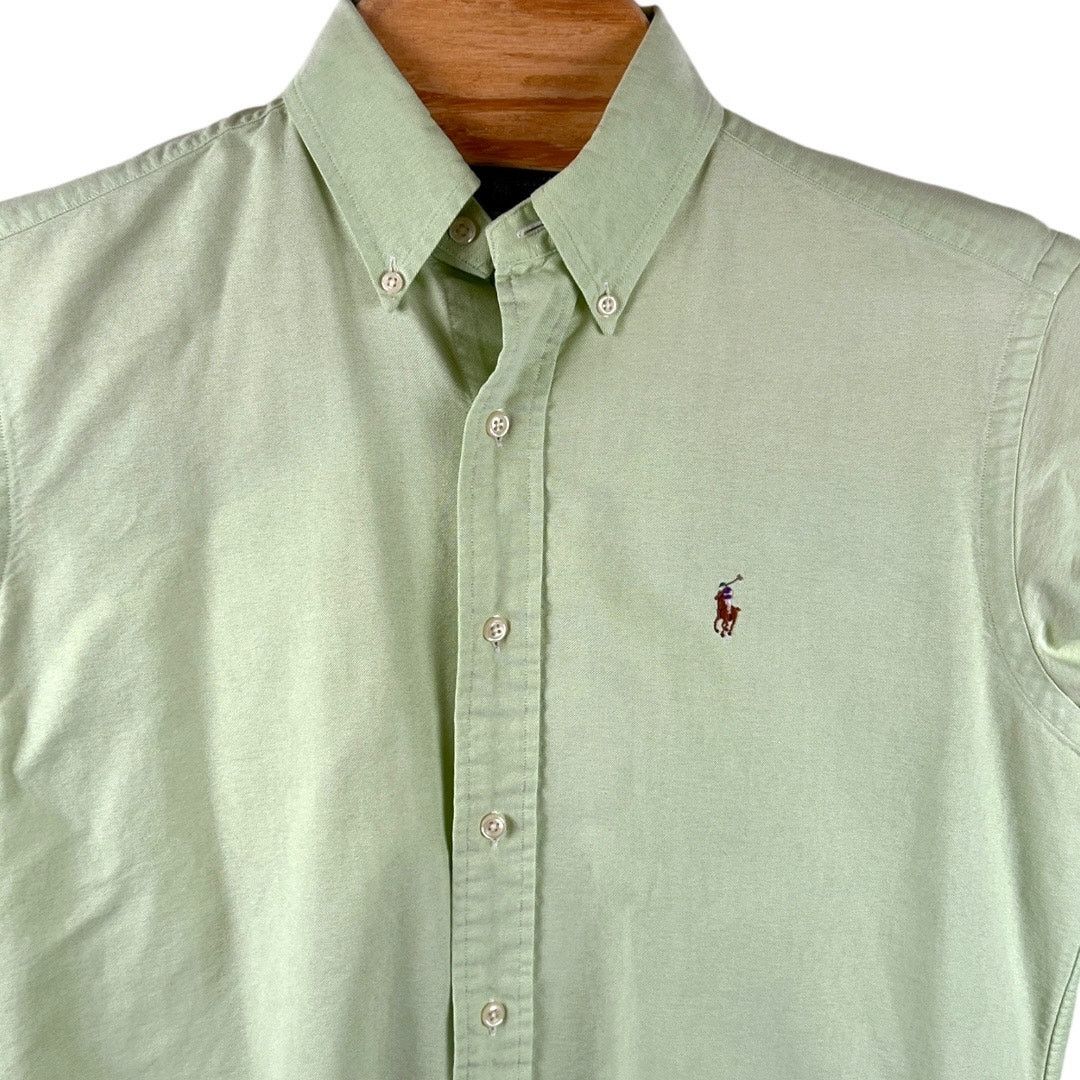 Polo Ralph Lauren Ralph Lauren Classic Fit Button-Down Green Neck Size 14.5 Size US L / EU 52-54 / 3 - 4 Thumbnail