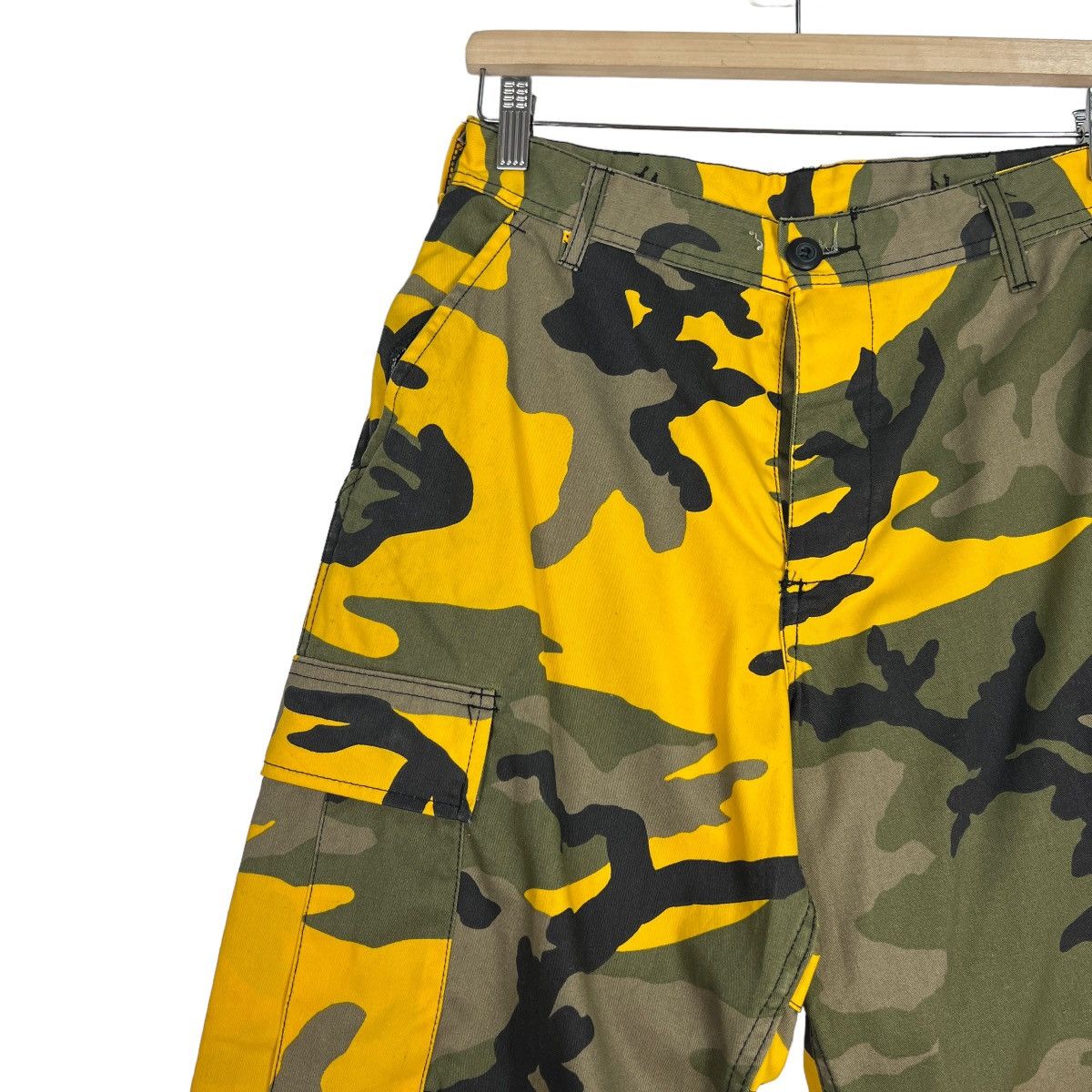 Japanese Brand 🔥 VINTAGE ROTHCO BDU CAMO FLASH CARGO PANTS Size US 29 - 8 Thumbnail