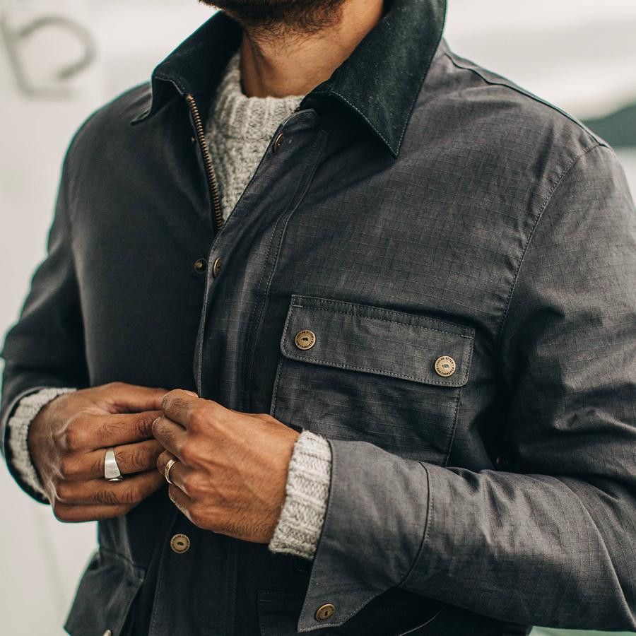 Taylor Stitch Taylor Stitch Rover Jacket Ripstop Slate Dry Wax Small 38 Size US S / EU 44-46 / 1 - 17 Thumbnail