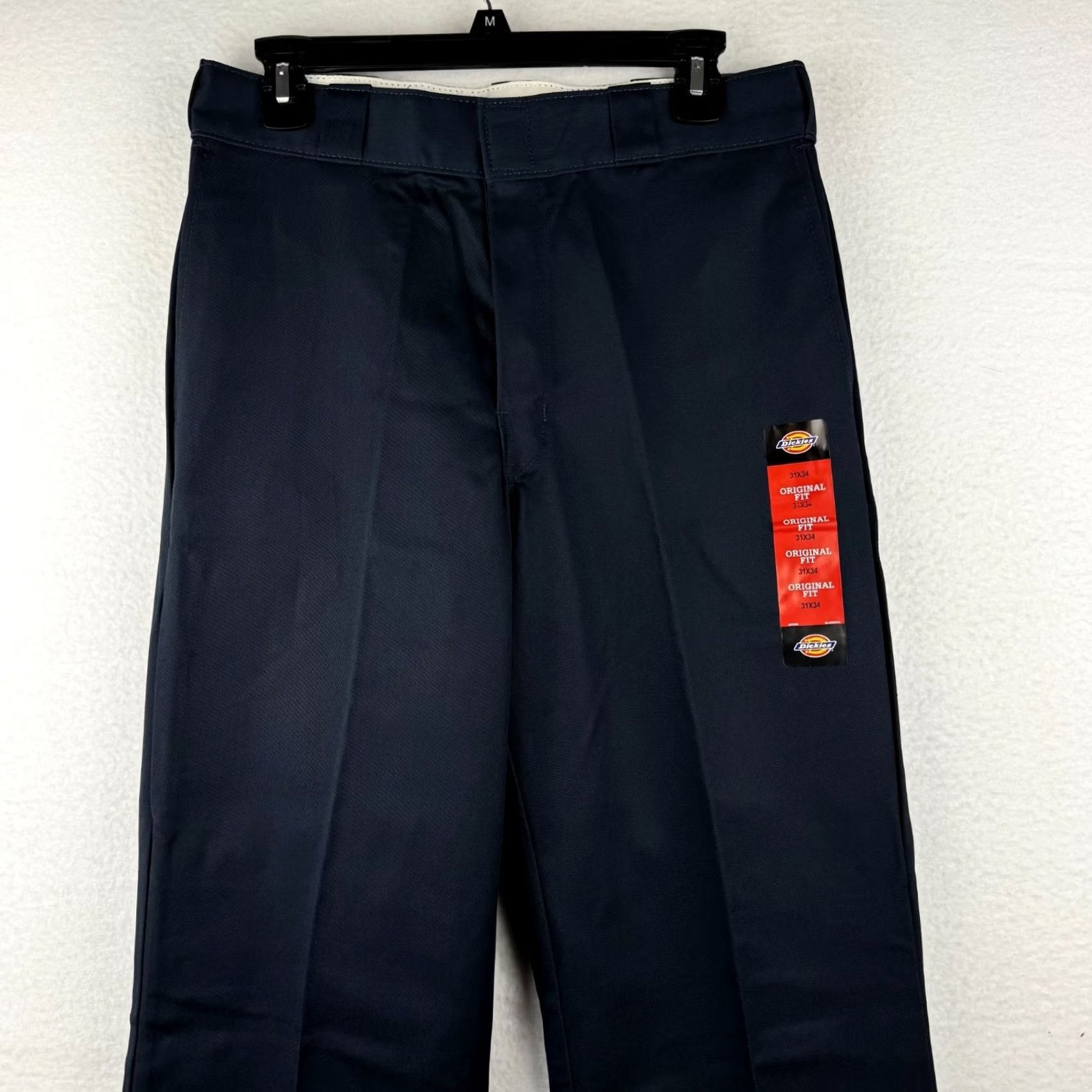 Dickies Dickies 874 Navy Blue Men's Pants 31x34 Canvas Workwear Flat Front Straight Black? Size US 31 - 3 Thumbnail