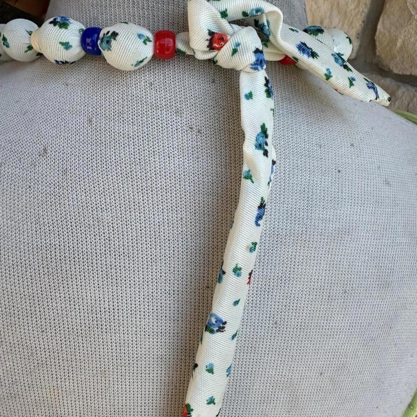 Other Unique vintage floral beaded necklace jewelry Size ONE SIZE - 3 Thumbnail