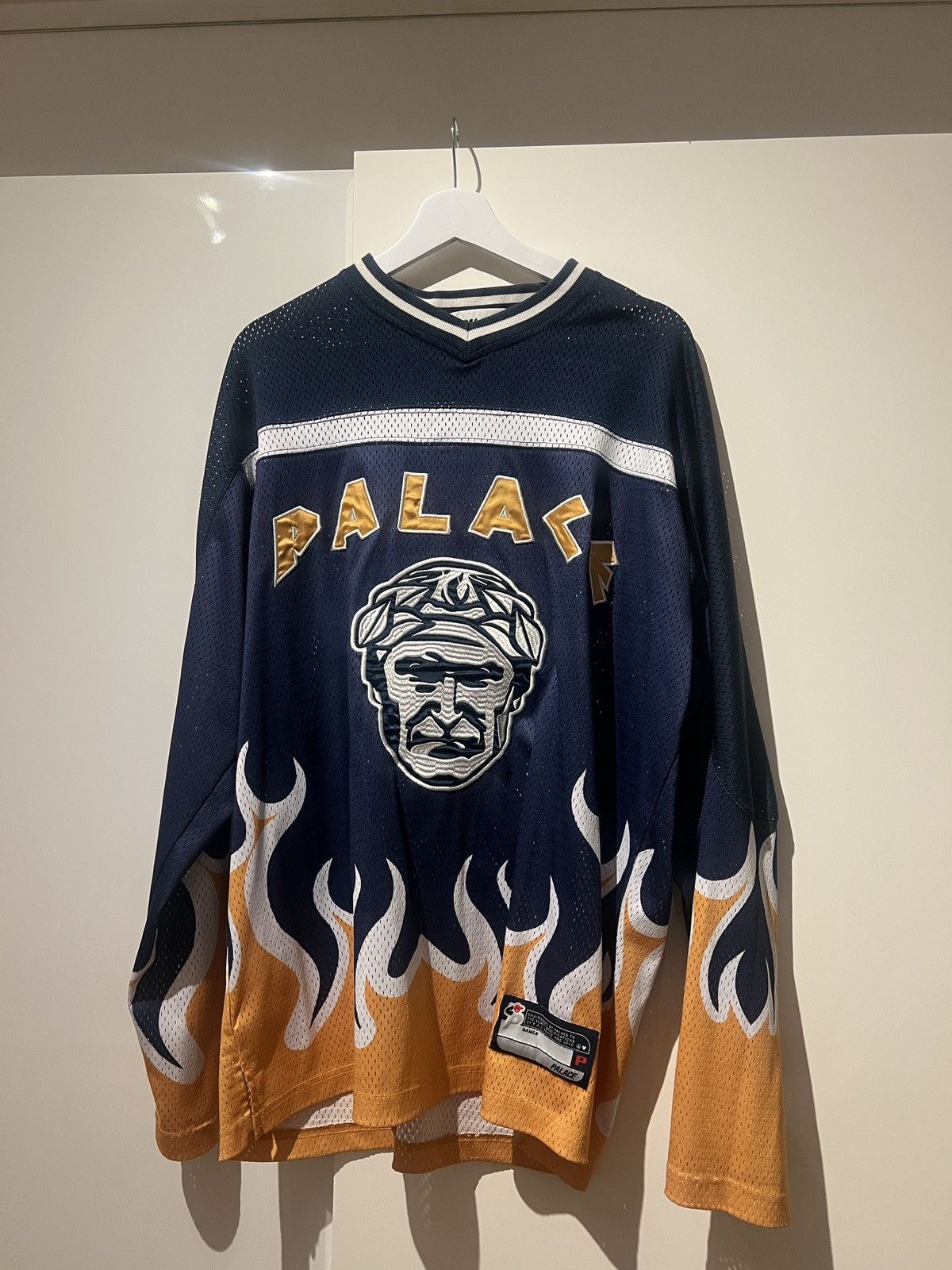 Palace Palace Holy Grail Jersey Navy size Medium | Grailed