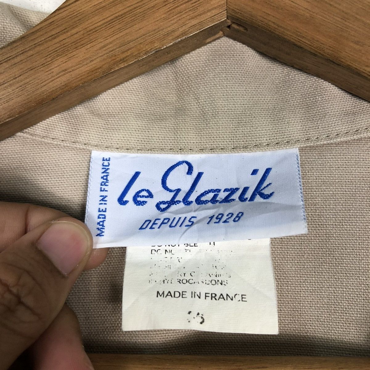 Japanese Brand 🔥Cropped Chore Biker Jacket Le Glazik France Issey Miyake Size US M / EU 48-50 / 2 - 17 Thumbnail