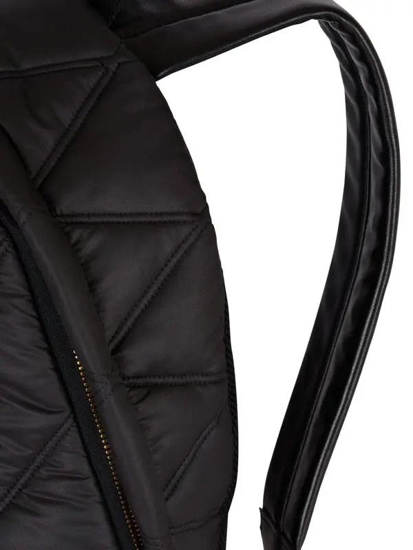 Balmain o1s1wg111225 Size:OS/Quilted Backpack in Black Size ONE SIZE - 4 Thumbnail