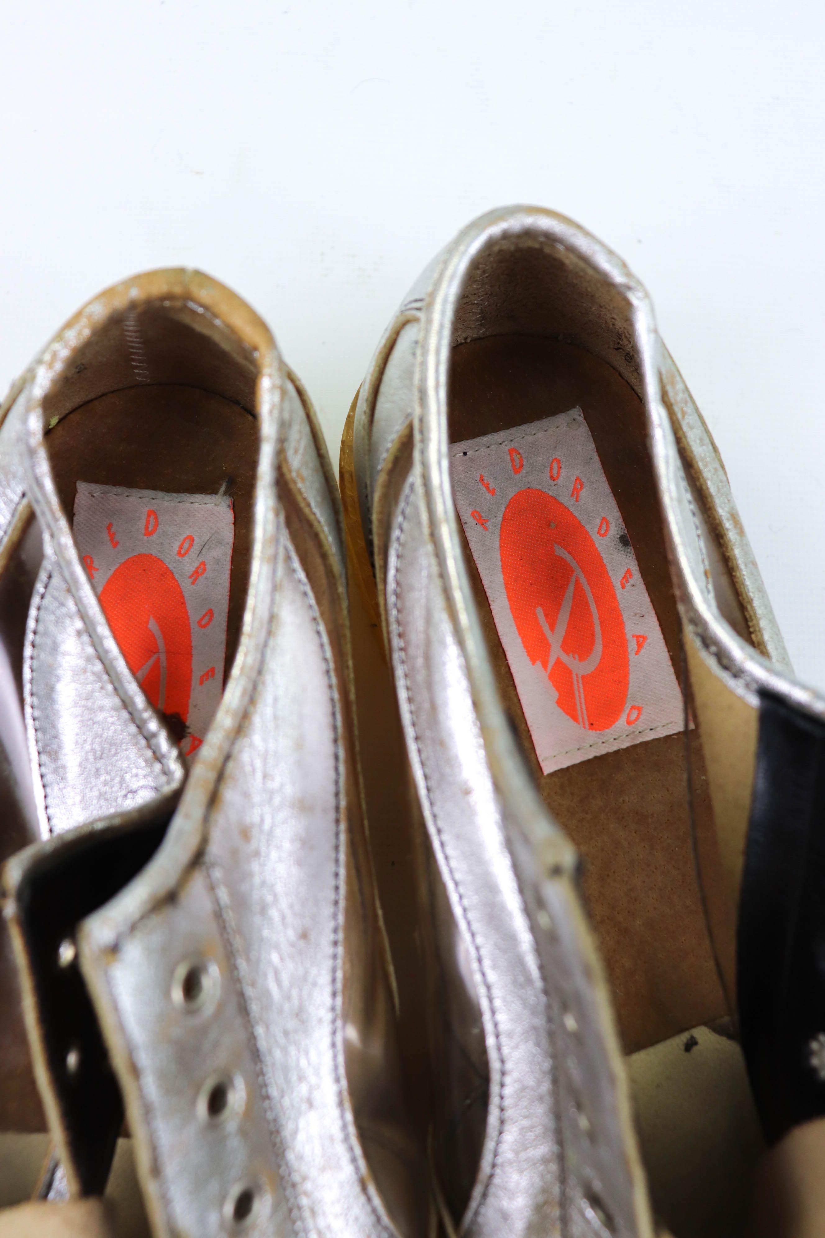 Other Red Or Dead Vintage Made in England Silver Leather Shoes Size US 9 / EU 42 - 15 Thumbnail