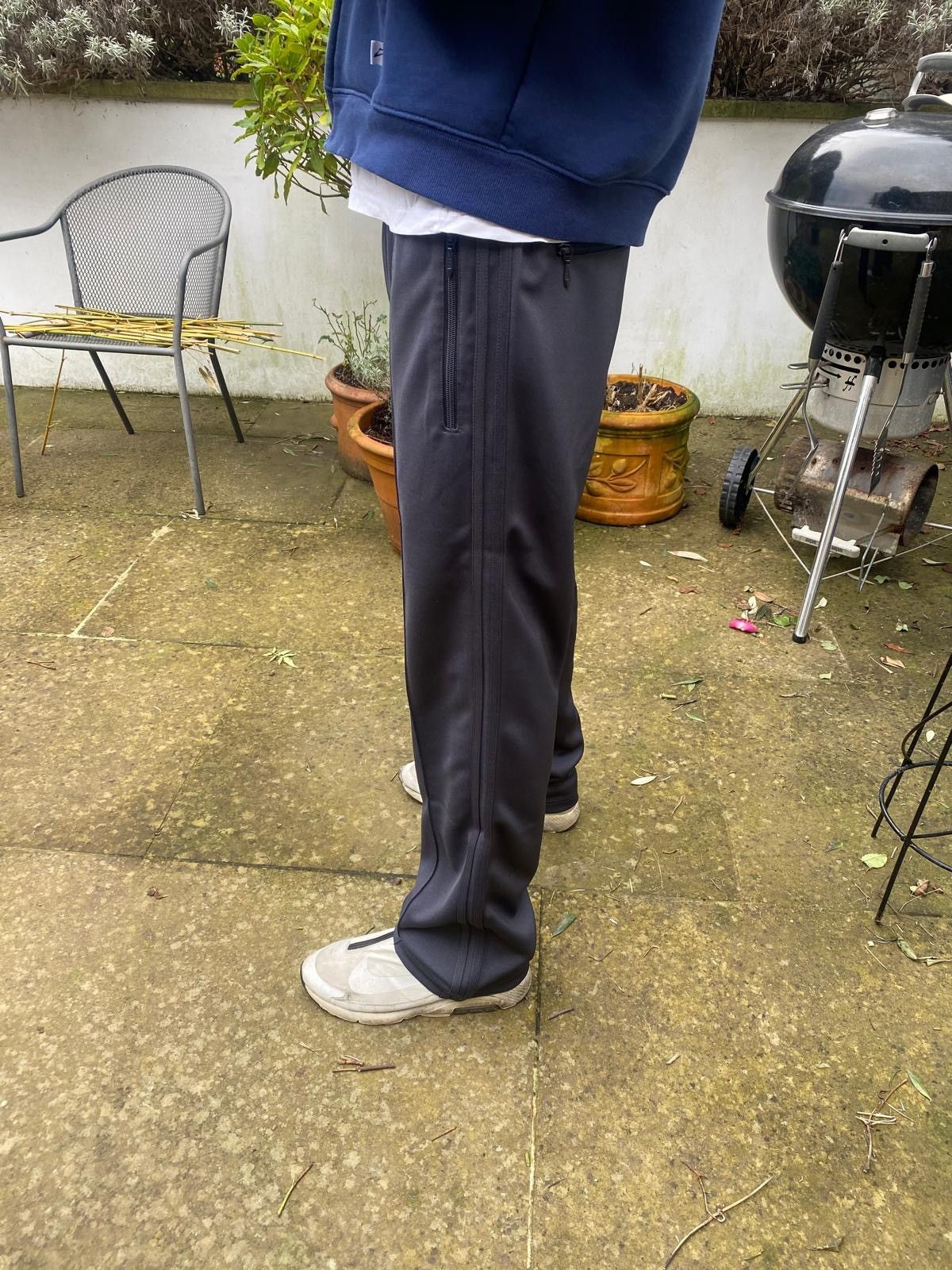Japanese Brand Track pants charcoal samples needles comme prada kiko Size US 30 / EU 46 - 2 Thumbnail