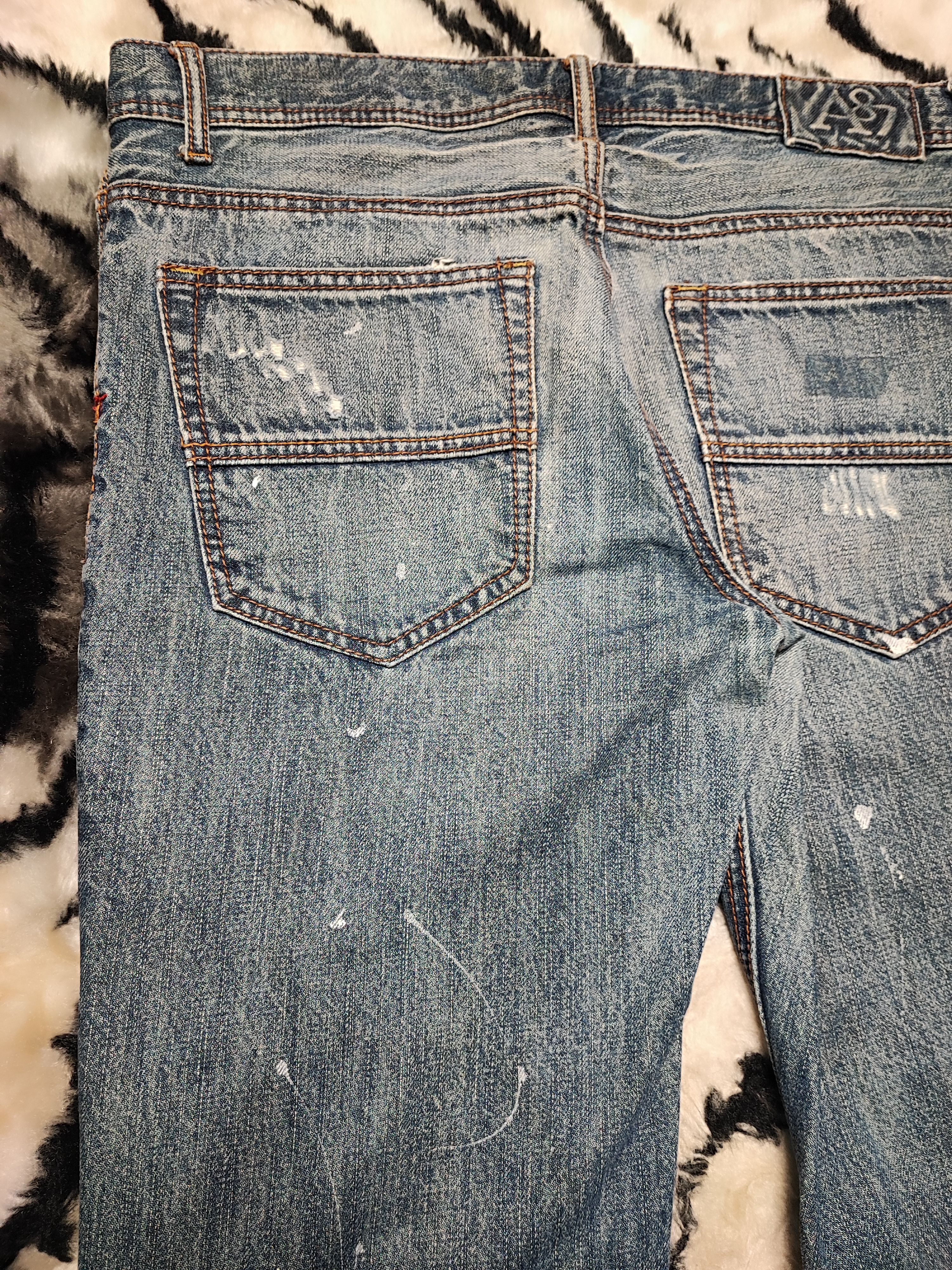 Aeropostale × Vintage Crazy Vintage Y2K/2000s Baggy Grunge Distressed Flared Jeans Size US 36 / EU 52 - 16 Thumbnail