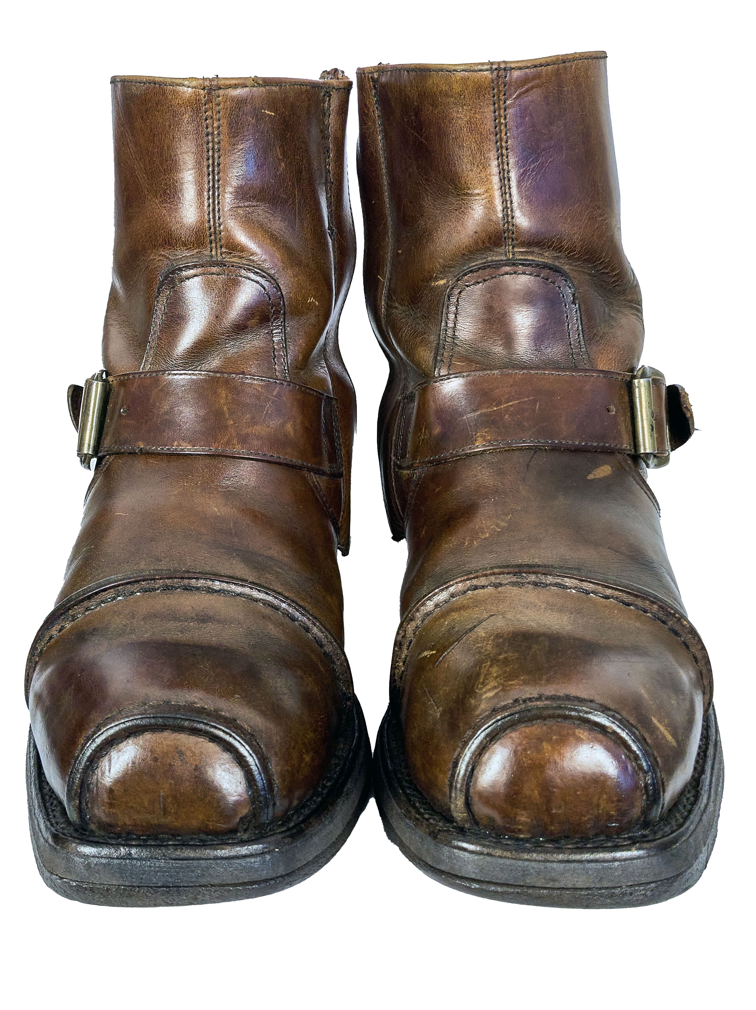 Cowboy Equipment × Genuine Leather × Sendra Sendra Spanish Western women's leather zip boots, buffalo Size US 10 / IT 40 - 2 Thumbnail