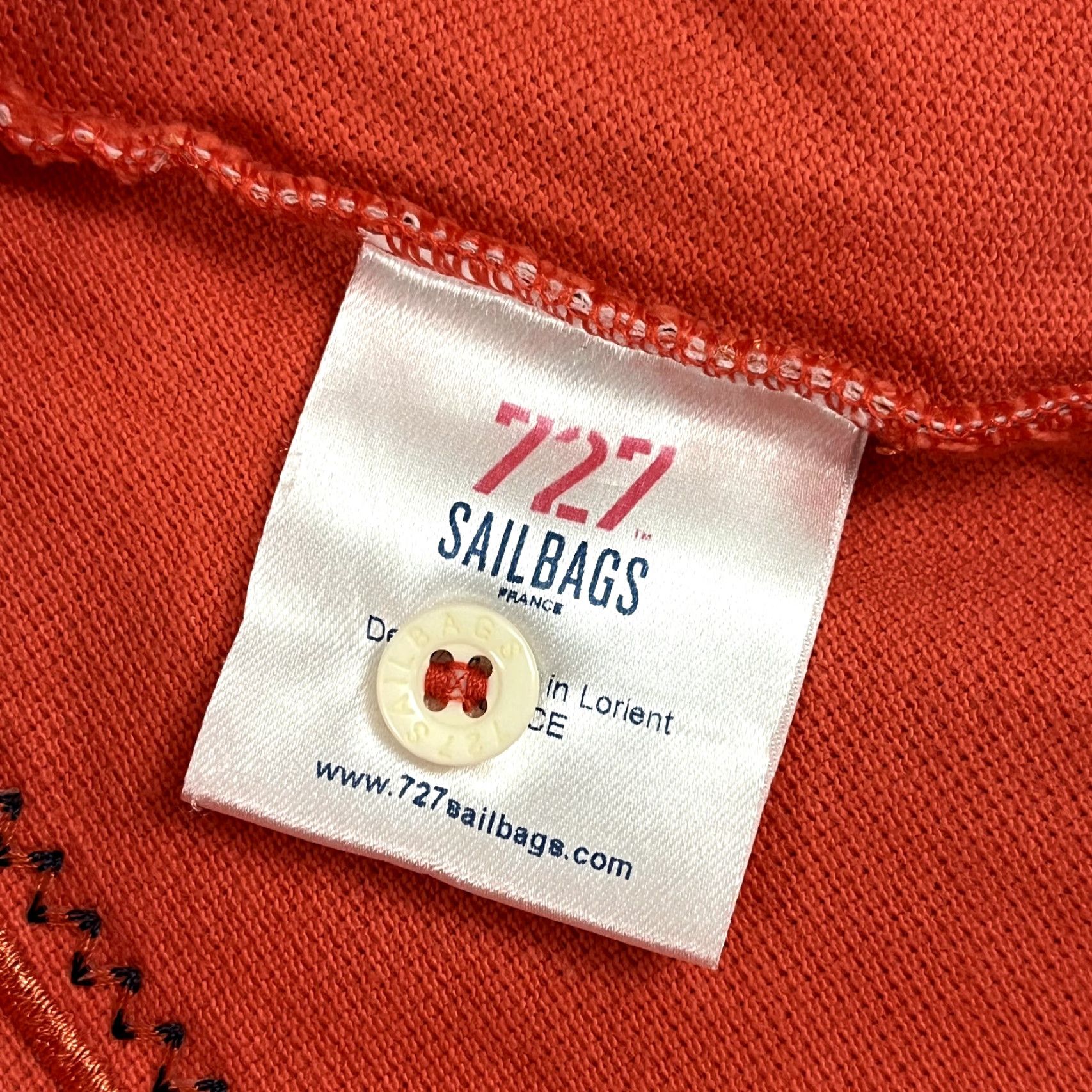 Vintage VINTAGE 727 SAILBAGS FRANCE Polo Shirt Adult 2XL Orange Nautical Yachting Sail Shirt Womens 2007 Size XXL / US 16-18 / IT 52-54 - 7 Thumbnail