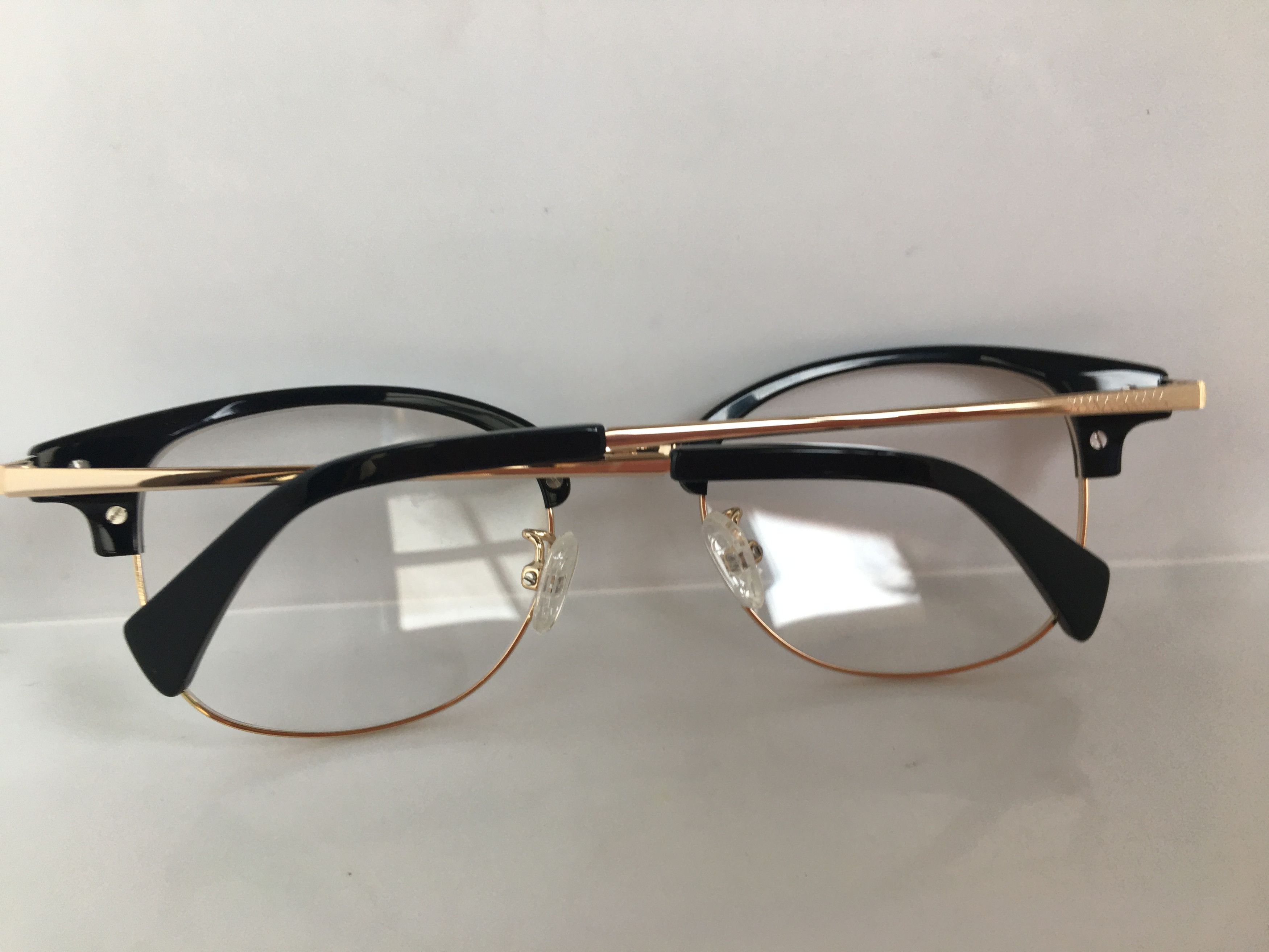 Other Eyebuydirect Malcolm X Black Gold Eyeglasses Frame Size ONE SIZE - 7 Thumbnail