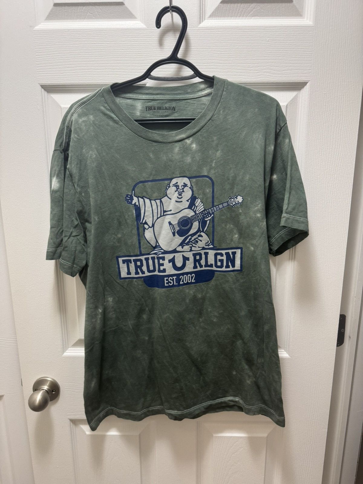 True Religion True Religion Green Stitch Classic Logo Tee Faded Size US L / EU 52-54 / 3 - 1 Thumbnail