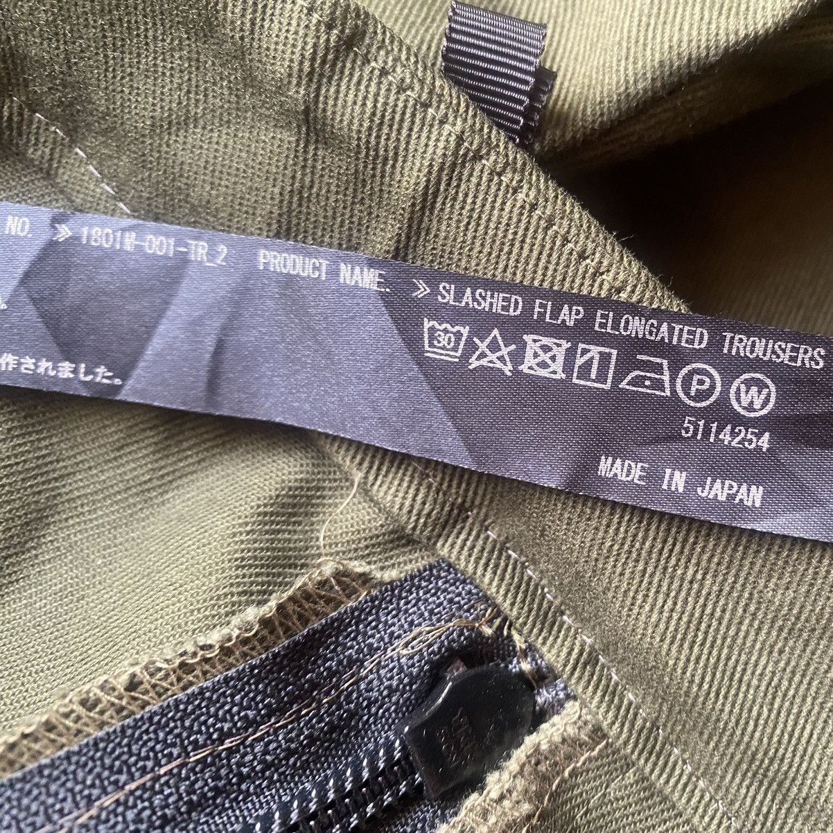 Japanese Brand LOOM OSAKA×SISTERE Slashed Flap Elongated Trousers Size US 32 / EU 48 - 13 Thumbnail