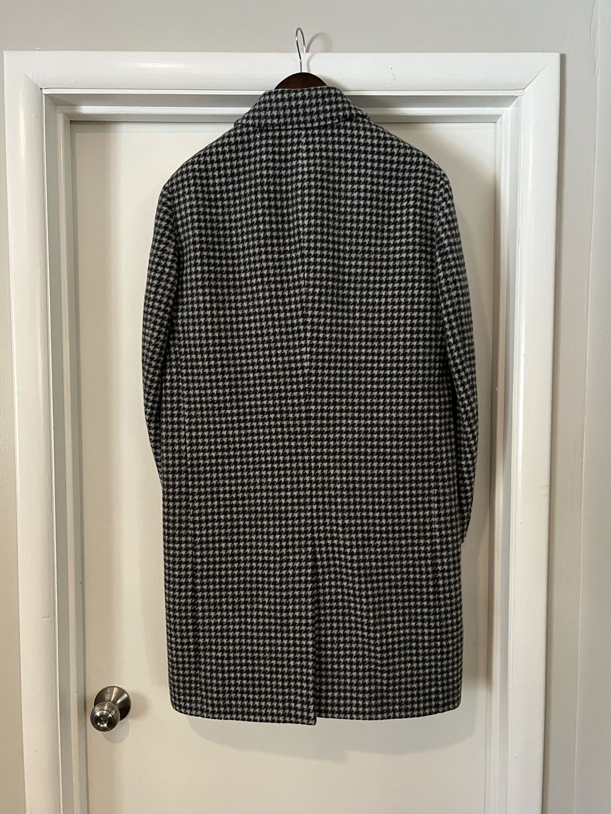 Bonobos Bonobos Houndstooth Double-breasted Topcoat 40R Size US M / EU 48-50 / 2 - 2 Thumbnail