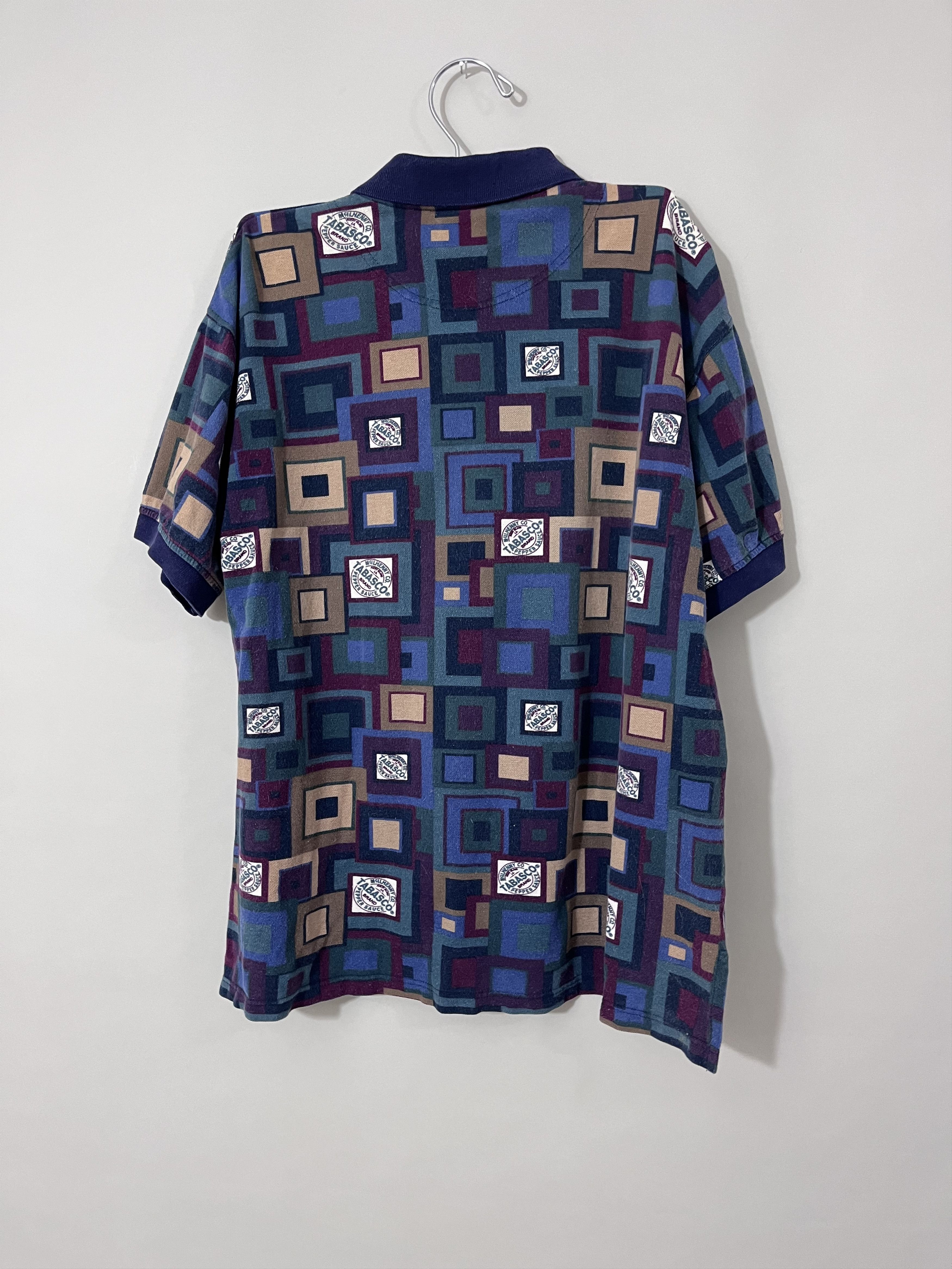 Tabasco Vtg 90s Tabasco Polo Shirt Multicolor Hot Sauce Retro size L Size US L / EU 52-54 / 3 - 7 Thumbnail