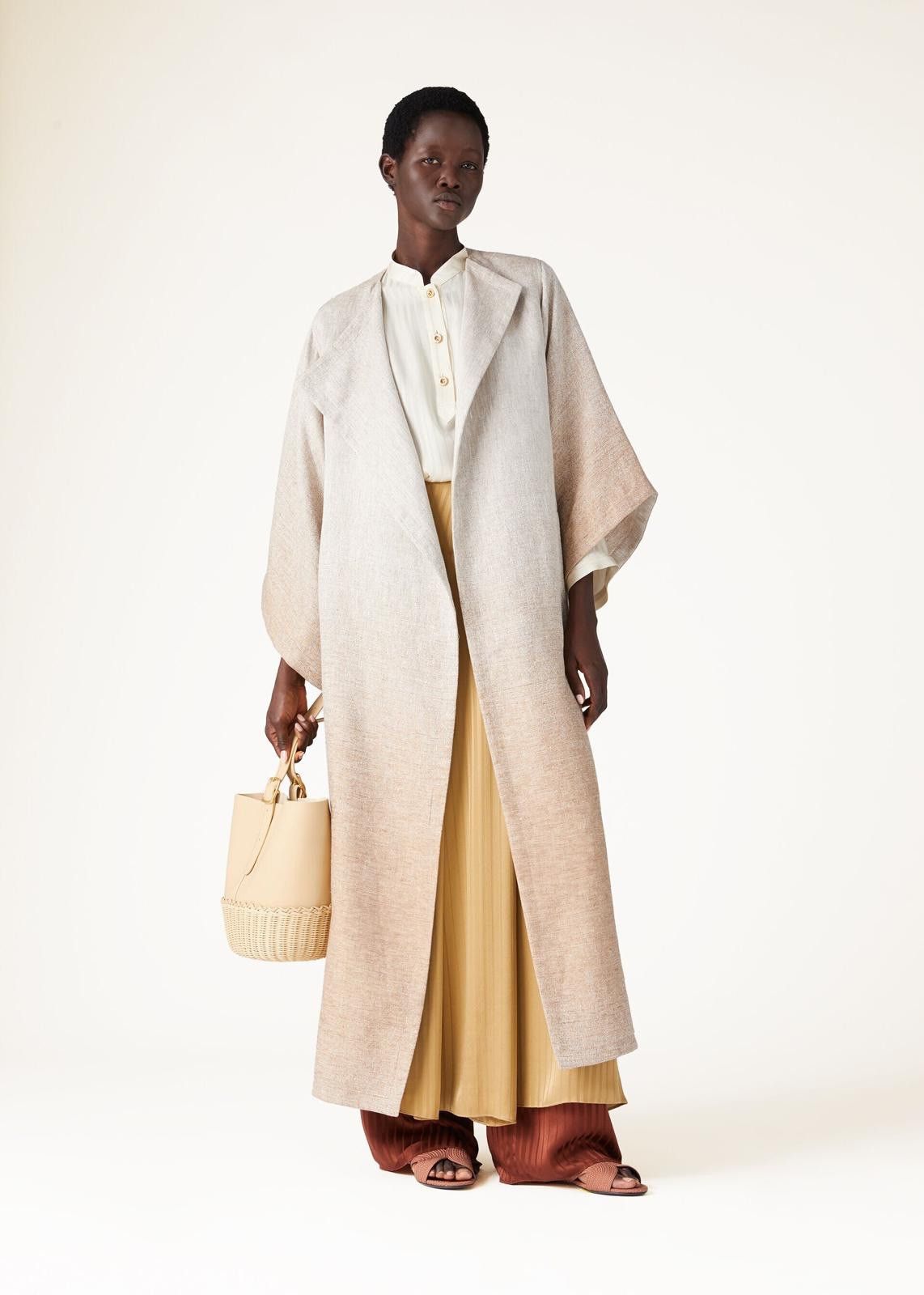 Loro Piana o1srvl11e0125 FAN9042 Dougray Coat in Grey & Beige Size S / US 4 / IT 40 - 6 Thumbnail