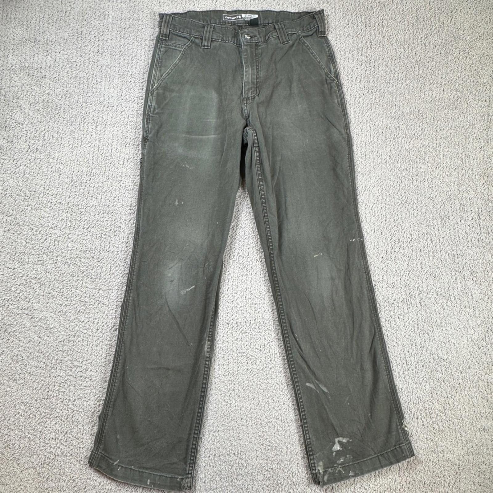 Carhartt Carhartt Relaxed Fit Work Pants Men's 32x32 Gray Canvas Size US 32 / EU 48 - 1 Thumbnail