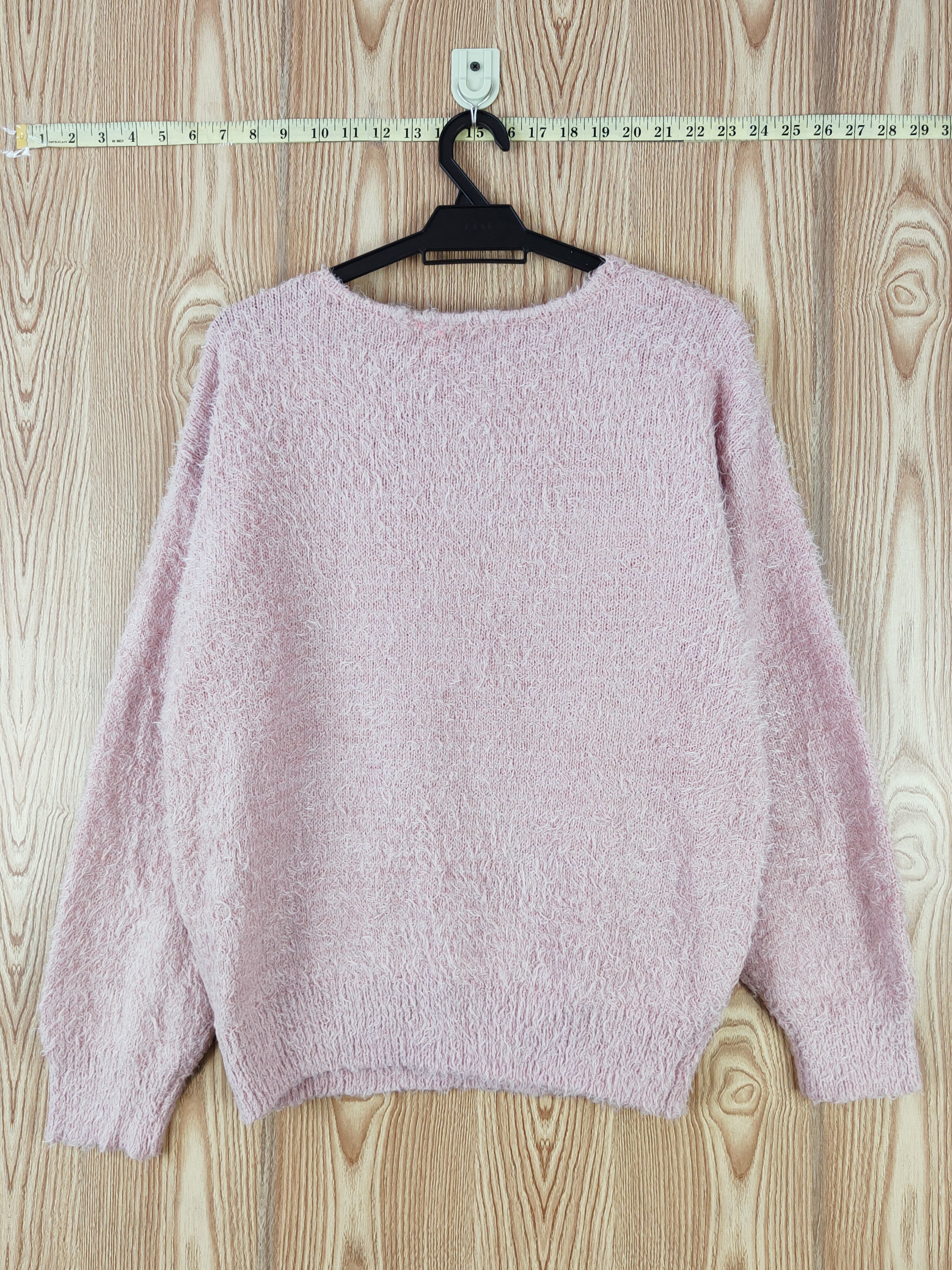 GU × Japanese Brand GU Pink Fur Mohair Knitwear Sweatshirts #W568 Size L / US 10 / IT 46 - 7 Thumbnail