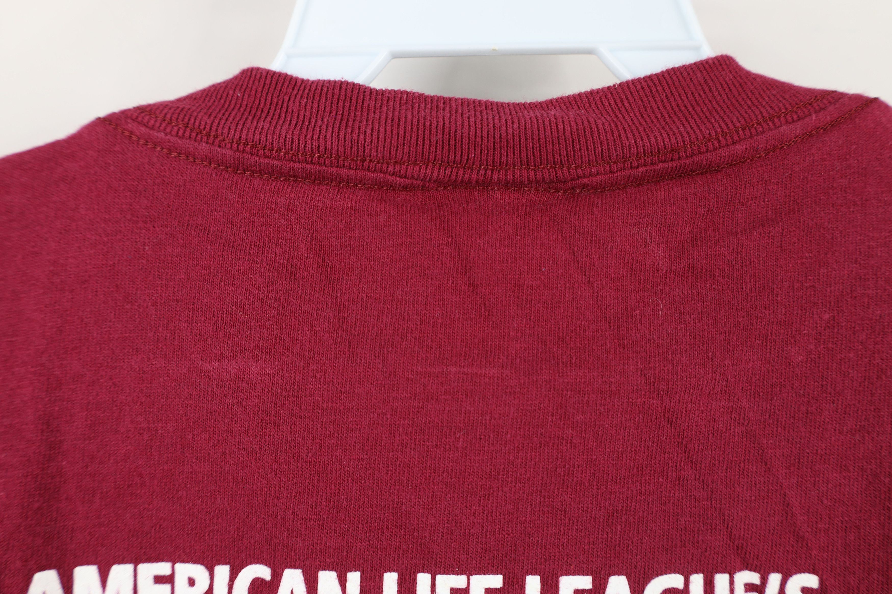 Vintage Vintage 90s Y2K Spell Out Abortion Kills Kids T-Shirt Maroon Size US L / EU 52-54 / 3 - 9 Thumbnail