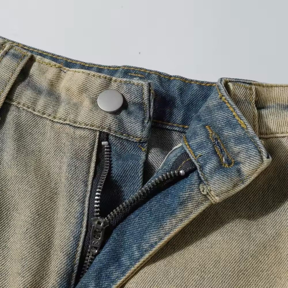 Jewelry Yellow Mud Dyed Dirty Jeans Size US 31 - 5 Thumbnail