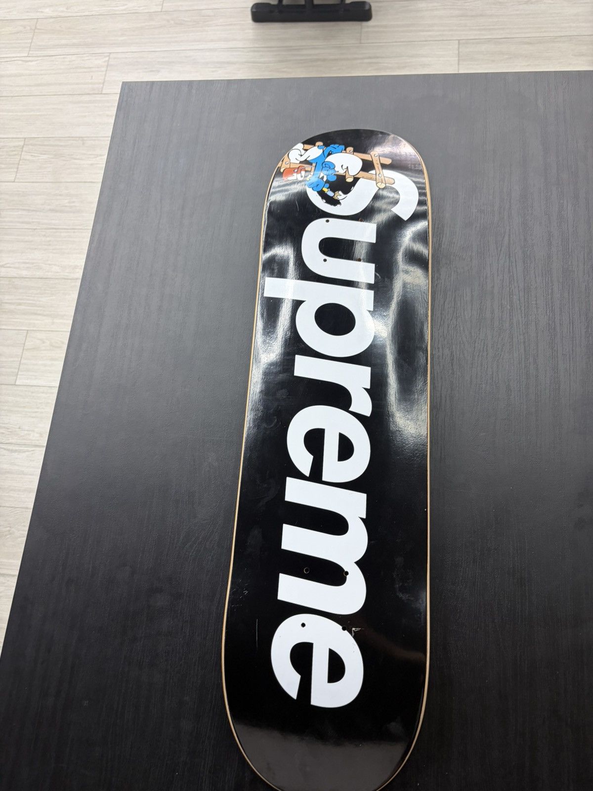 Supreme smurfs skateboard deck black 【公式通販】
