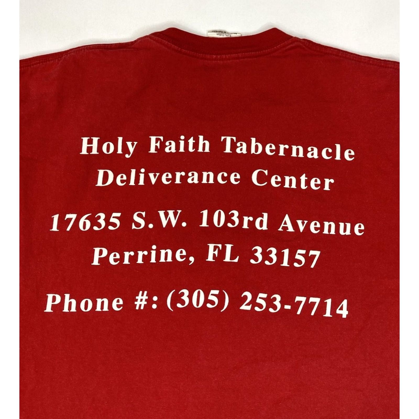 Vintage VINTAGE Prayer Band T-shirt Men XL Red 90s Graphic Print Size US XL / EU 56 / 4 - 5 Thumbnail