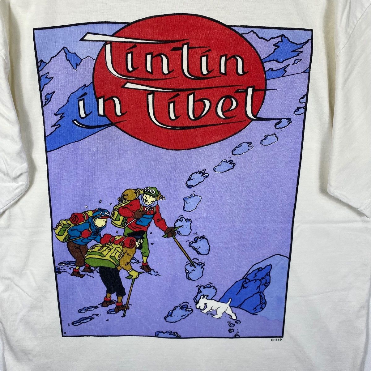 Other Vintage 90's TINTIN IN TIBET Cartoon Graphic Distressed Tee Size US L / EU 52-54 / 3 - 2 Thumbnail