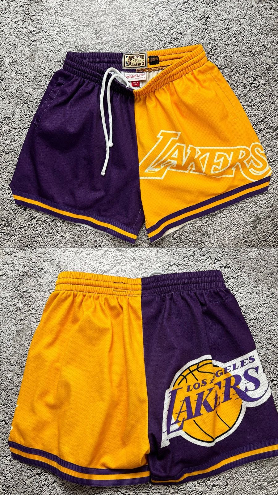 Mitchell & Ness Los Angeles Lakers NBA mitchell & ness overprinted shorts Size US 30 / EU 46 - 1 Thumbnail