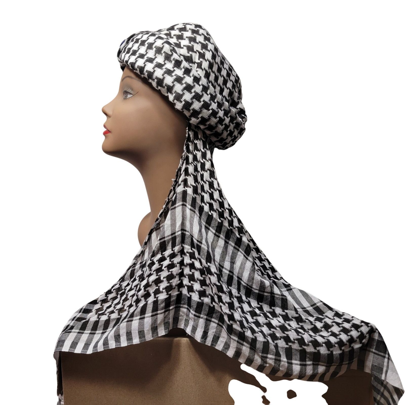 Other Traditional Fez Hat with Scarf, Keffiyeh w/ All-Seeing Eye Size ONE SIZE - 7 Thumbnail