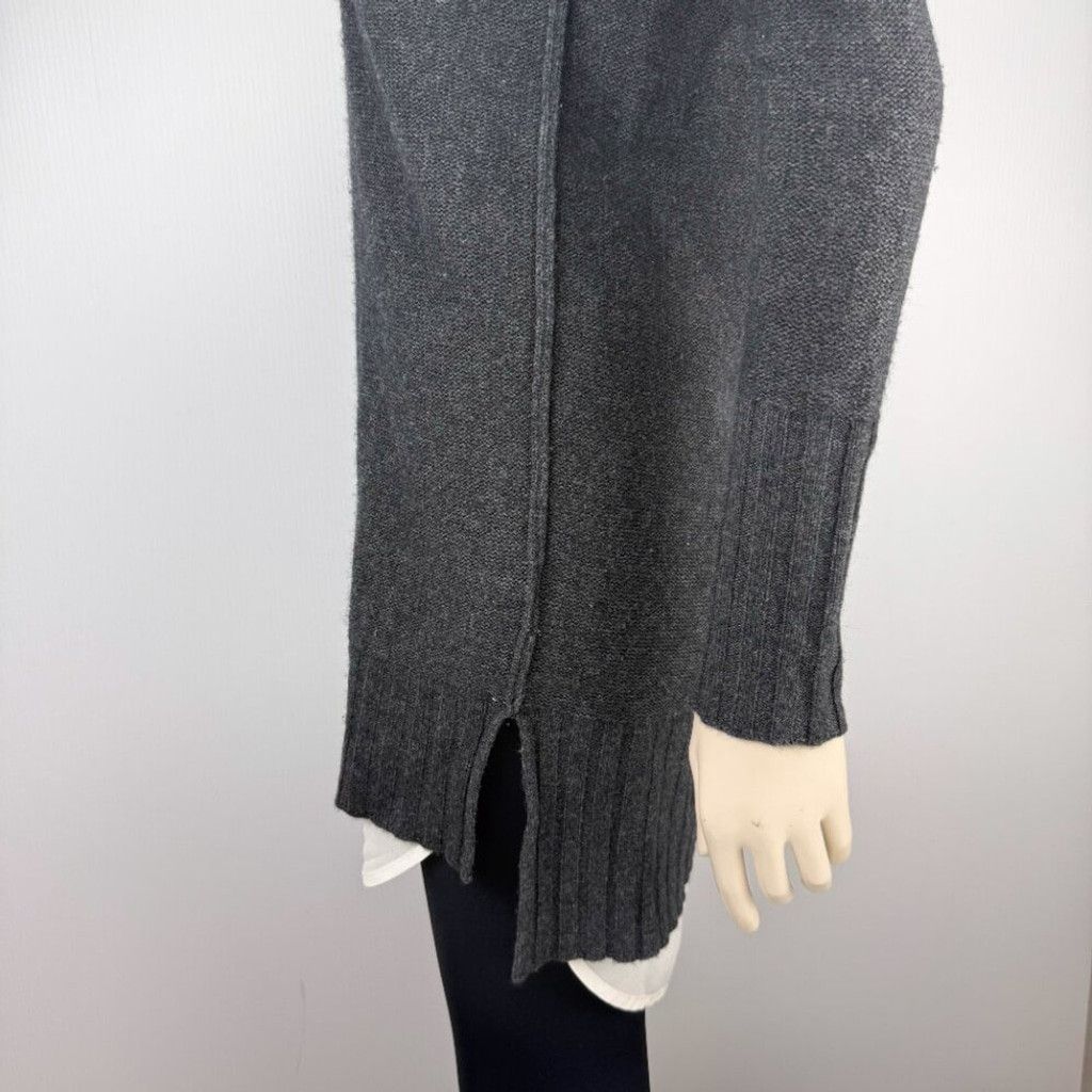 Brochu Walker BROCHU WALKER The Looker V-Neck Grey White Sweater Dress XS Size XS / US 0-2 / IT 36-38 - 7 Thumbnail