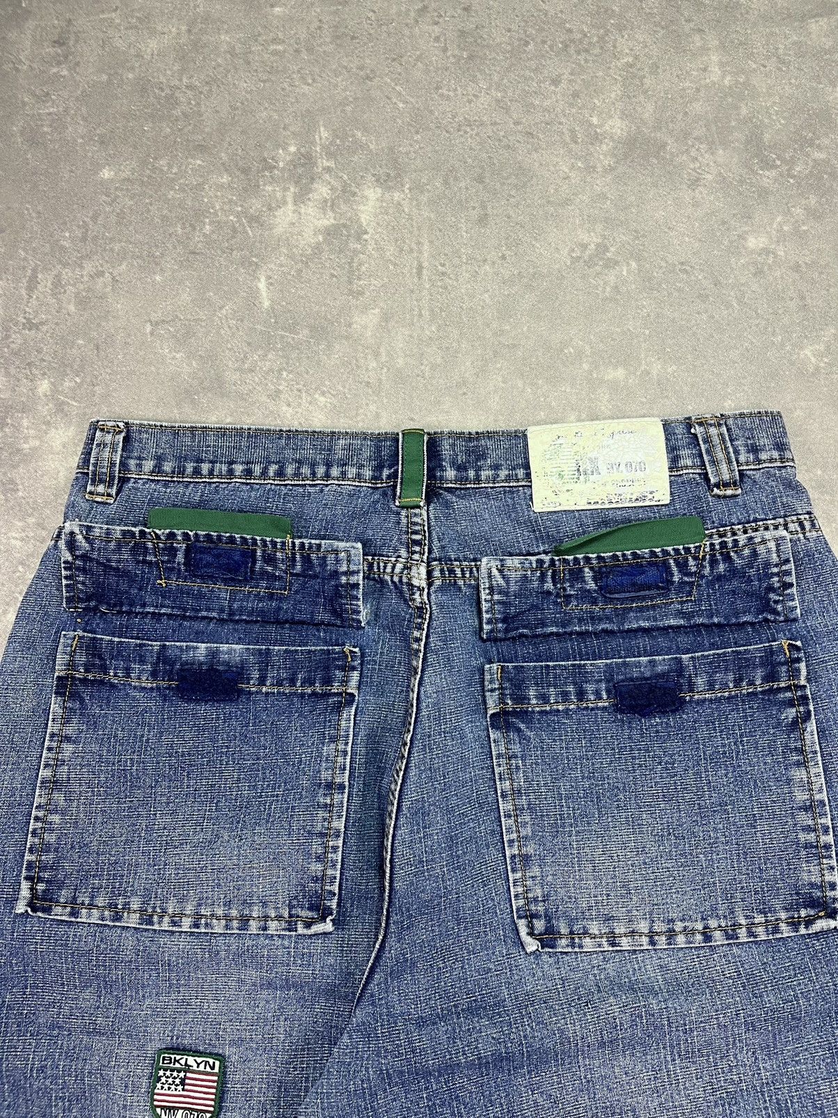 Brooklyn Xpress Brooklyn Xpress Mega Baggy Y2K Patches Denim Jorts Shorts 36 Size US 36 / EU 52 - 12 Thumbnail