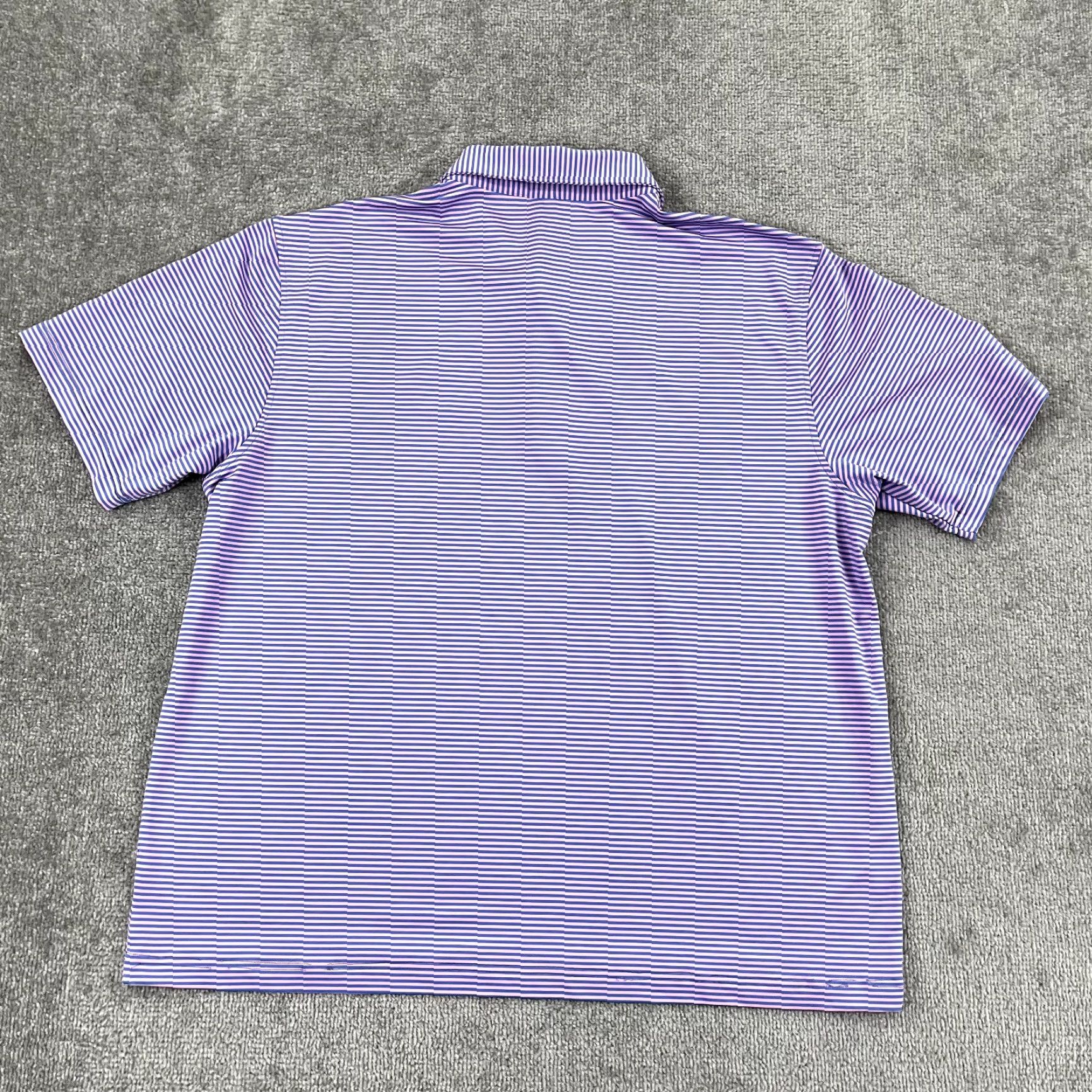 Peter Millar Peter Millar Polo Shirt Mens XL Lansdowne Golf Club Pink Blue Striped Preppy Sports Size US XL / EU 56 / 4 - 7 Thumbnail