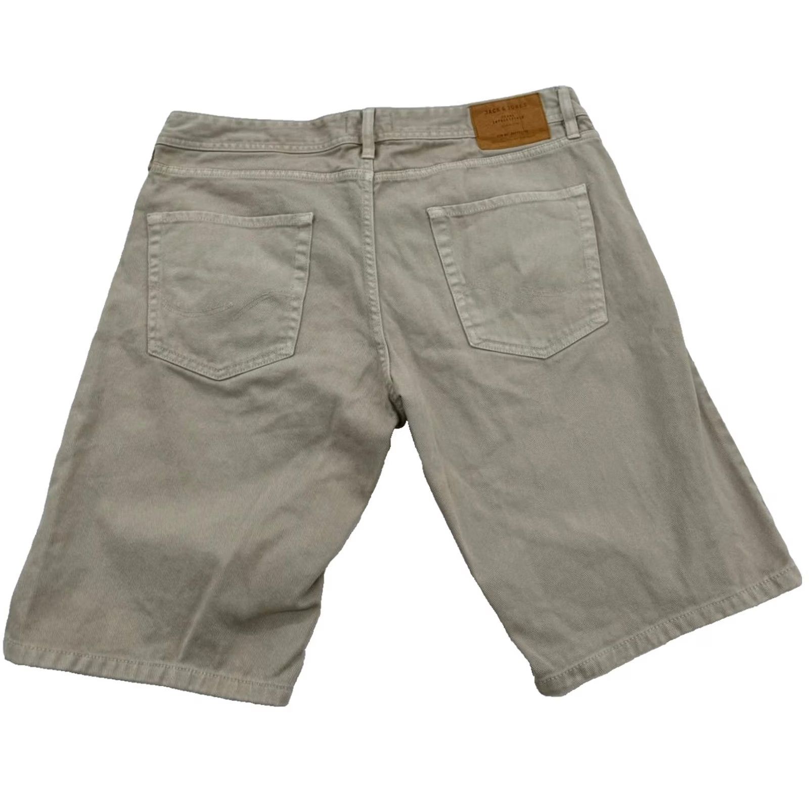 Jack & Jones Jack & Jones Men XL Gray Denim Regular Fit Shorts Five-pocket Rips And Repairs 5-Pocket Size US 36 / EU 52 - 2 Thumbnail