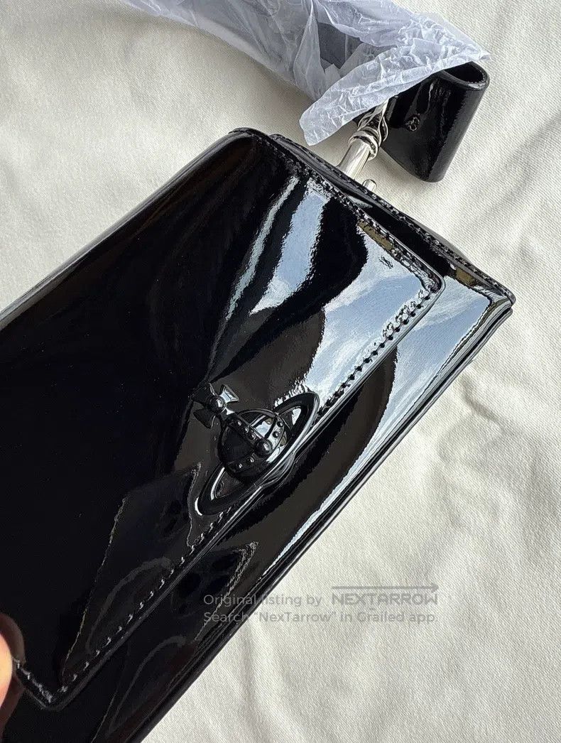 Vivienne Westwood Vivienne Westwood size os Patent Leather Small Underarm Bag Size ONE SIZE - 4 Thumbnail