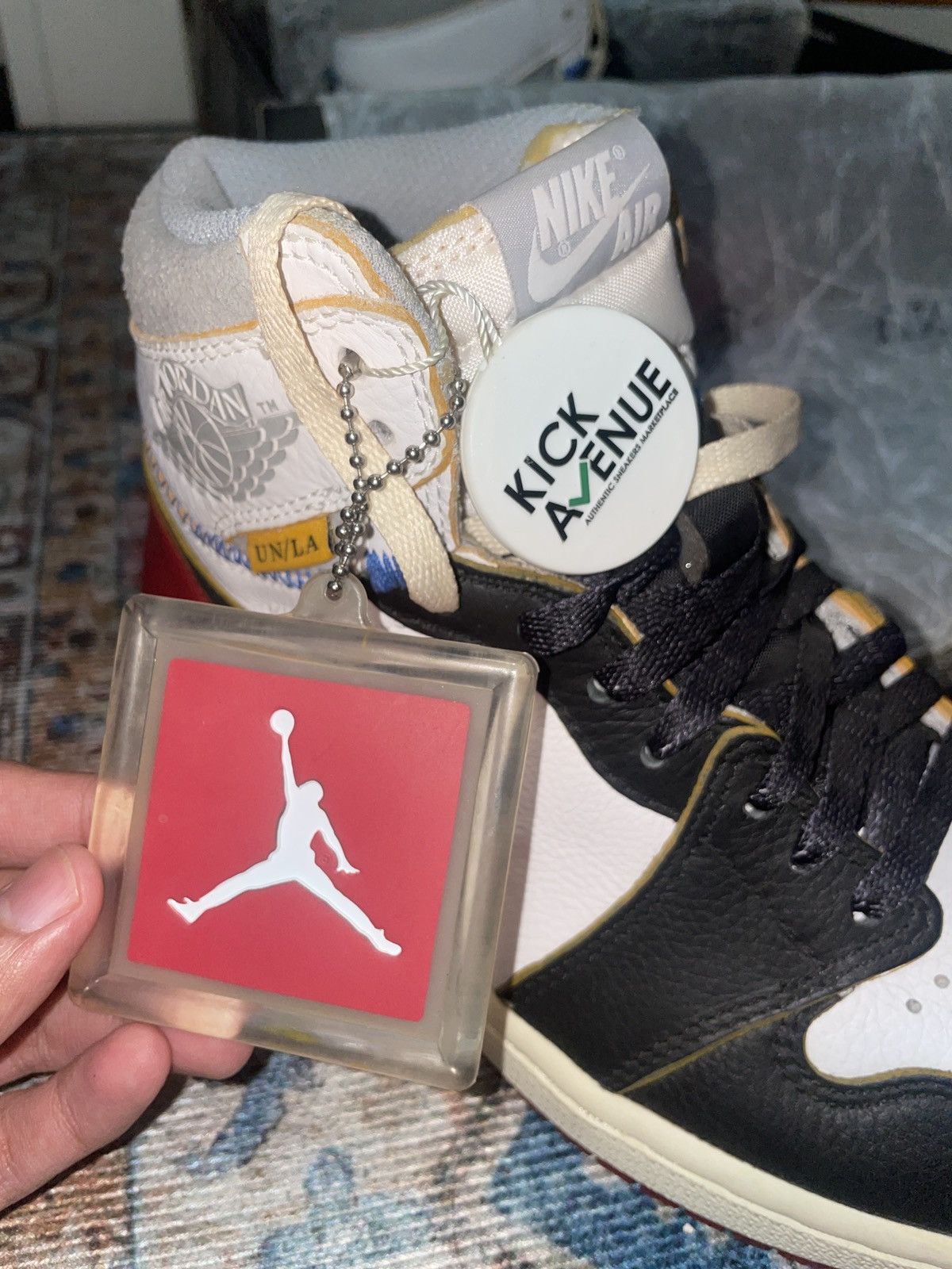 Nike Jordan 1 Retro High - Union Los Angeles Black Toe Size US 7 / EU 40 - 5 Thumbnail