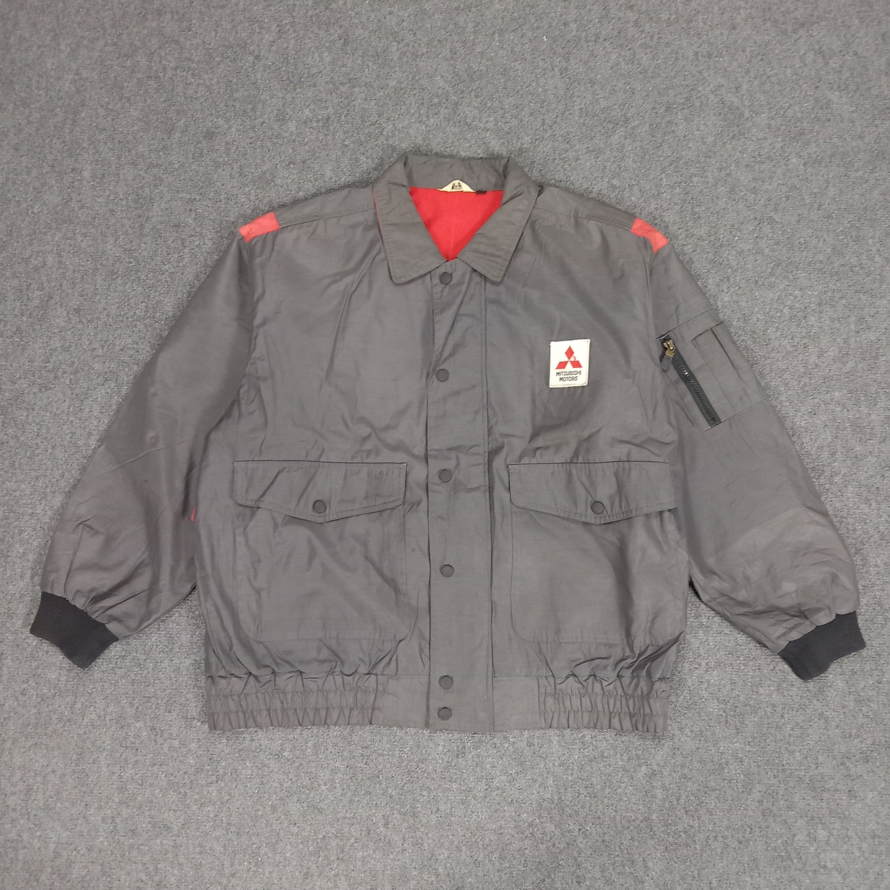 Vintage Mitsubishi Motors Japanese Racing Zipper Jacket Size US XL / EU 56 / 4 - 3 Thumbnail
