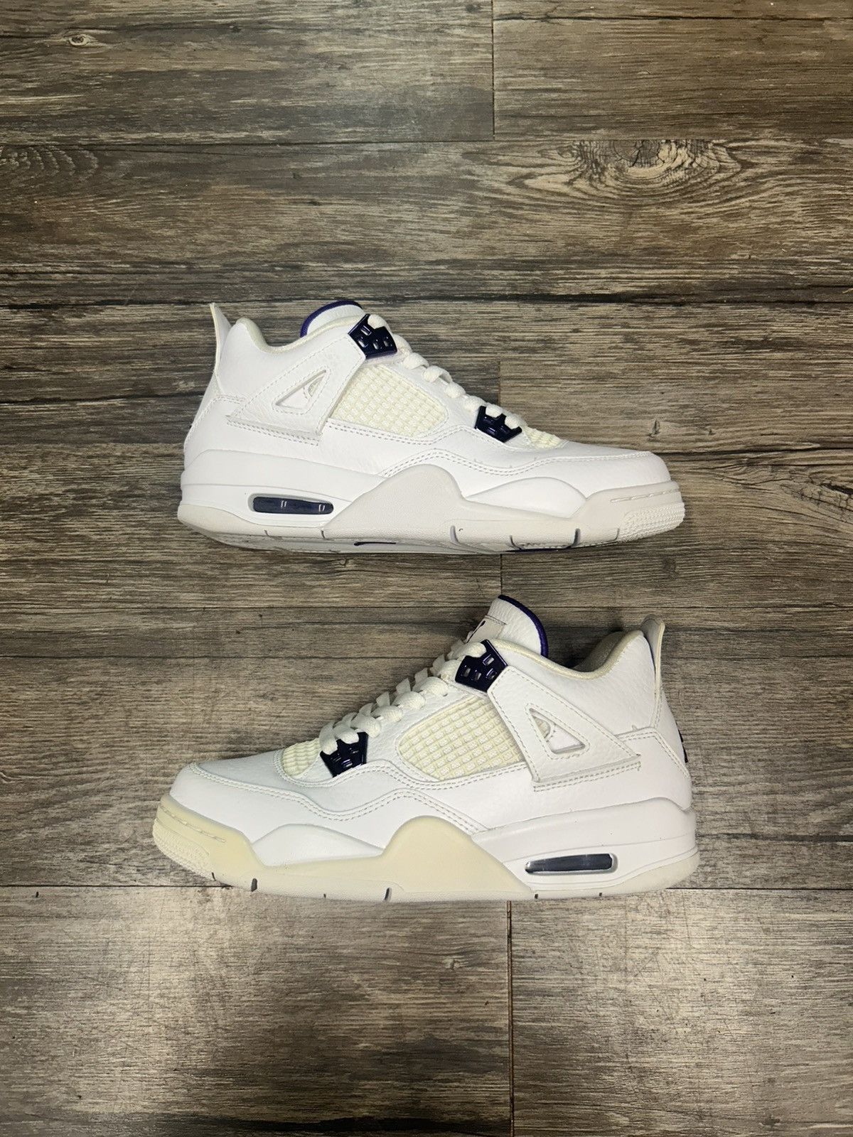 Jordan Brand Air Jordan 4 Retro Metallic Purple Sneakers Size US 6.5 / EU 39-40 - 2 Thumbnail