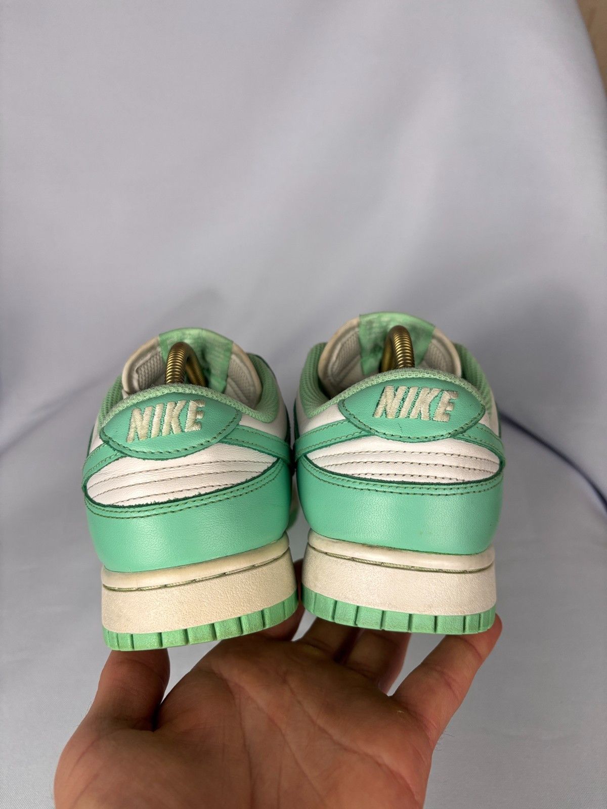 Nike Nike Dunk Low Green Glow White Low Sneakers US 8 UK 5.5 Size US 8 / IT 38 - 4 Thumbnail