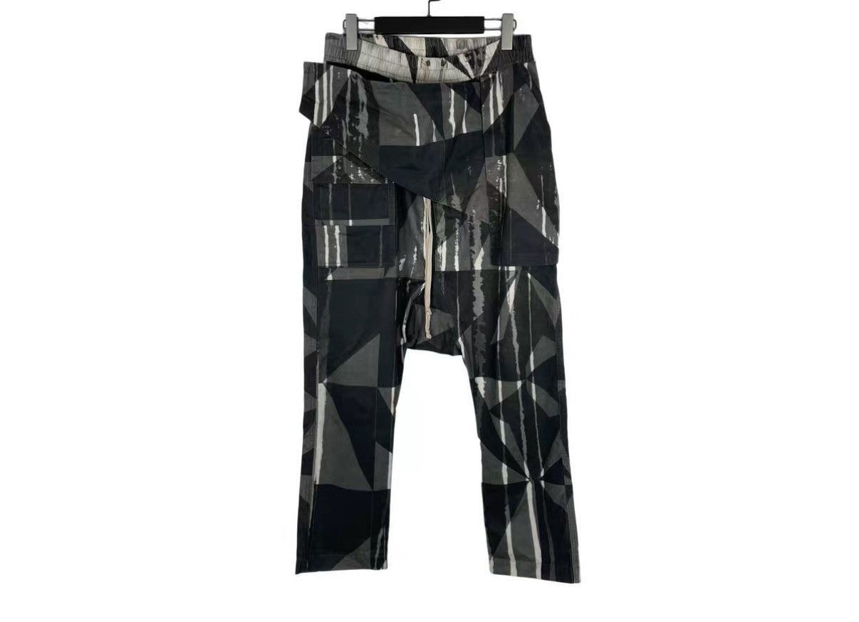 Rick Owens Multi Abstract Print Casual Pants Size 32 Size US 32 / EU 48 - 1 Thumbnail
