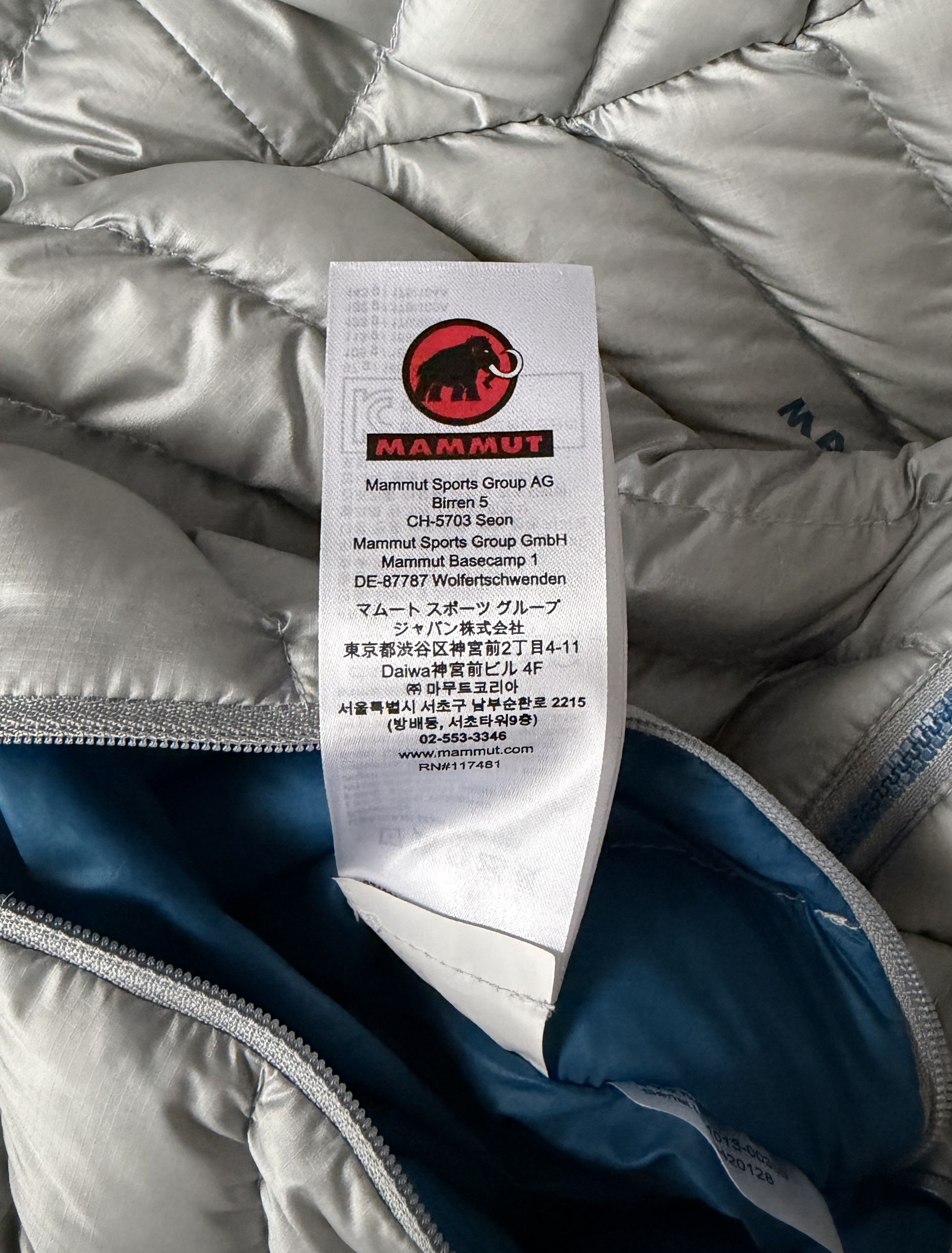 Mammut MAMMUT 'Broad Peak' Down Fill Power 800+ Jacket Metal Gray Size M / US 6-8 / IT 42-44 - 22 Thumbnail